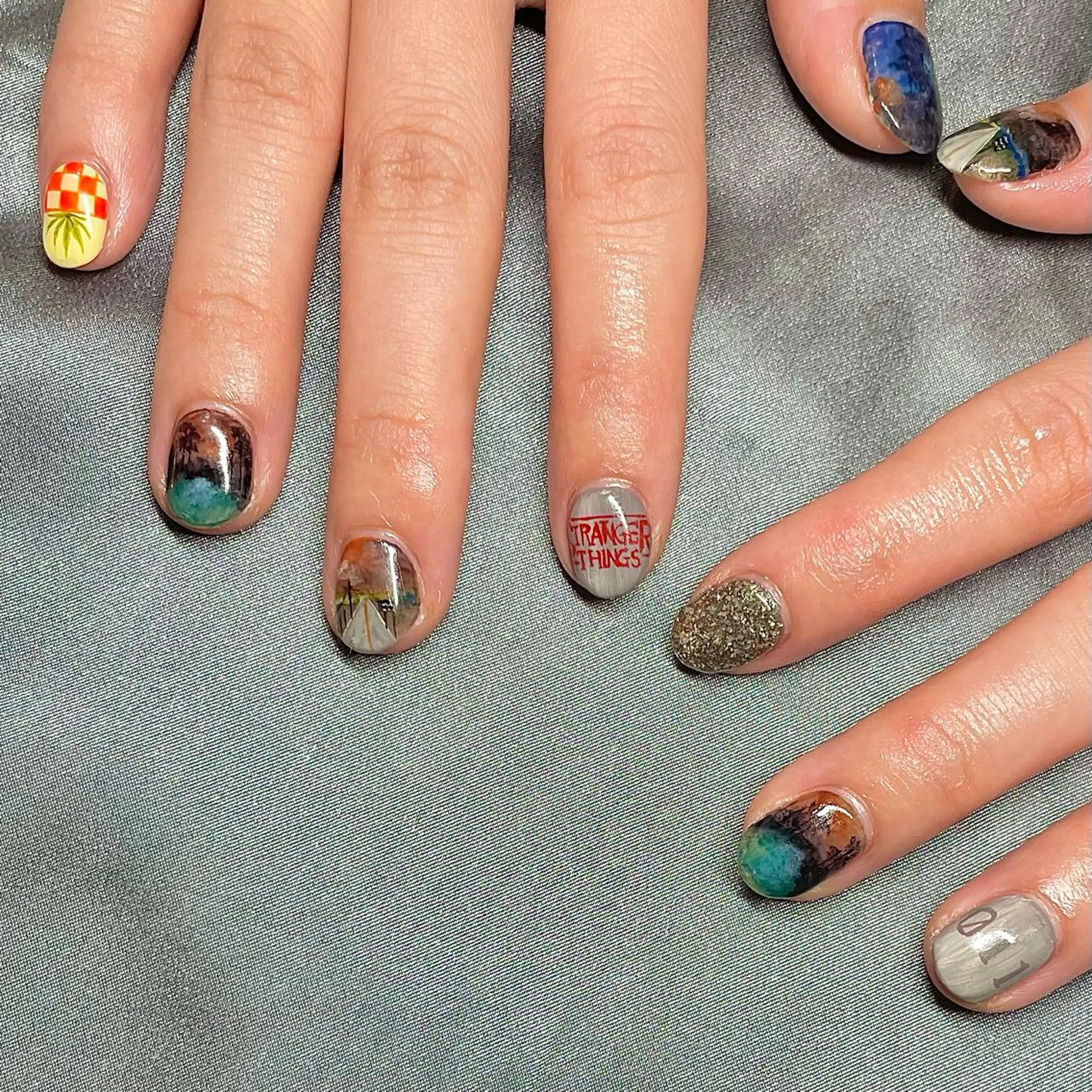 ショート カラー パーマ ヘアアレンジ メンズ キッズ ネイル マツエク・マツパ nail&eye Aoのマツエク・マツパデザイン