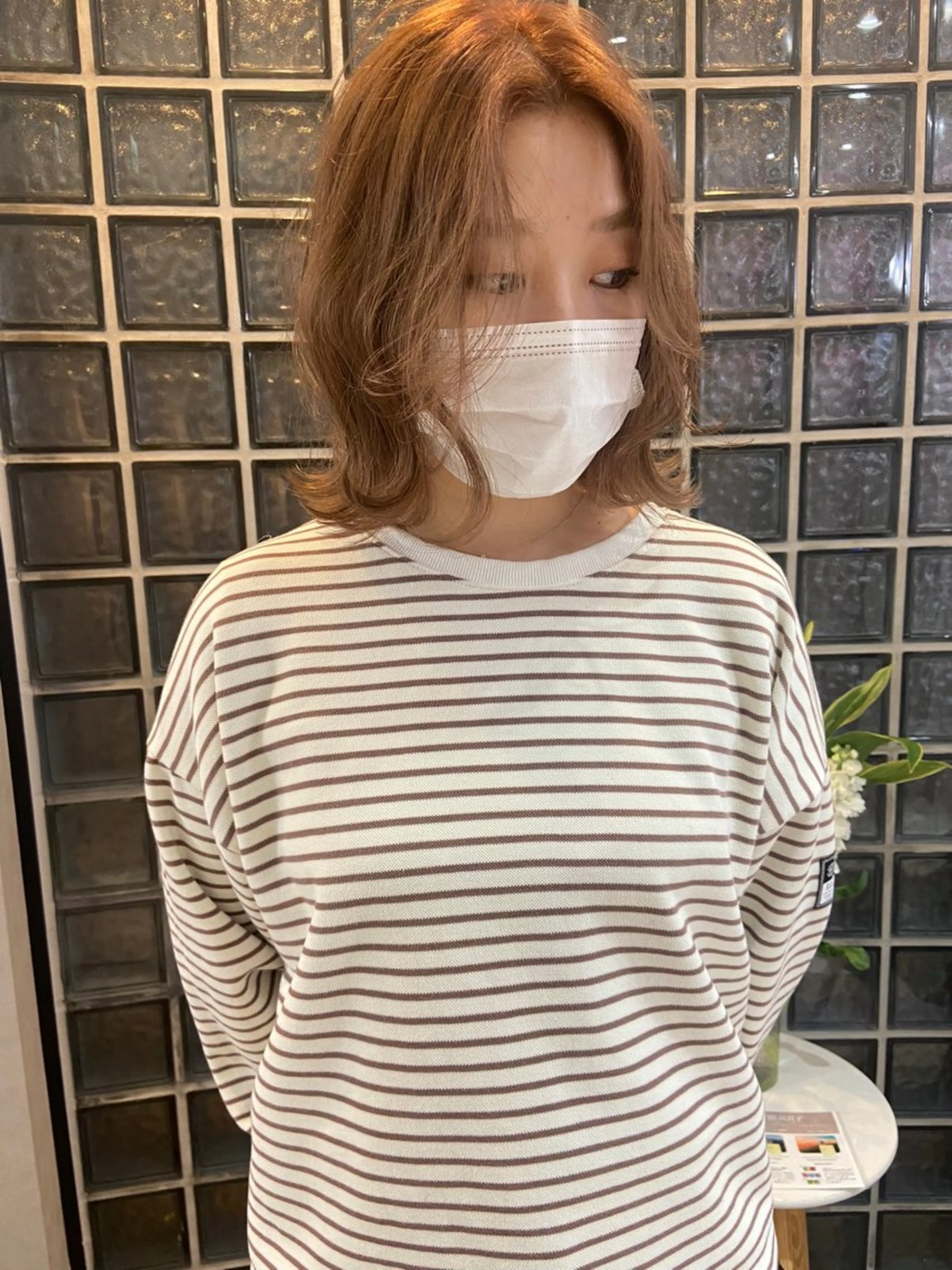 ミディアム カラー CIERA所属・トウジョウ アリサのヘアスタイル