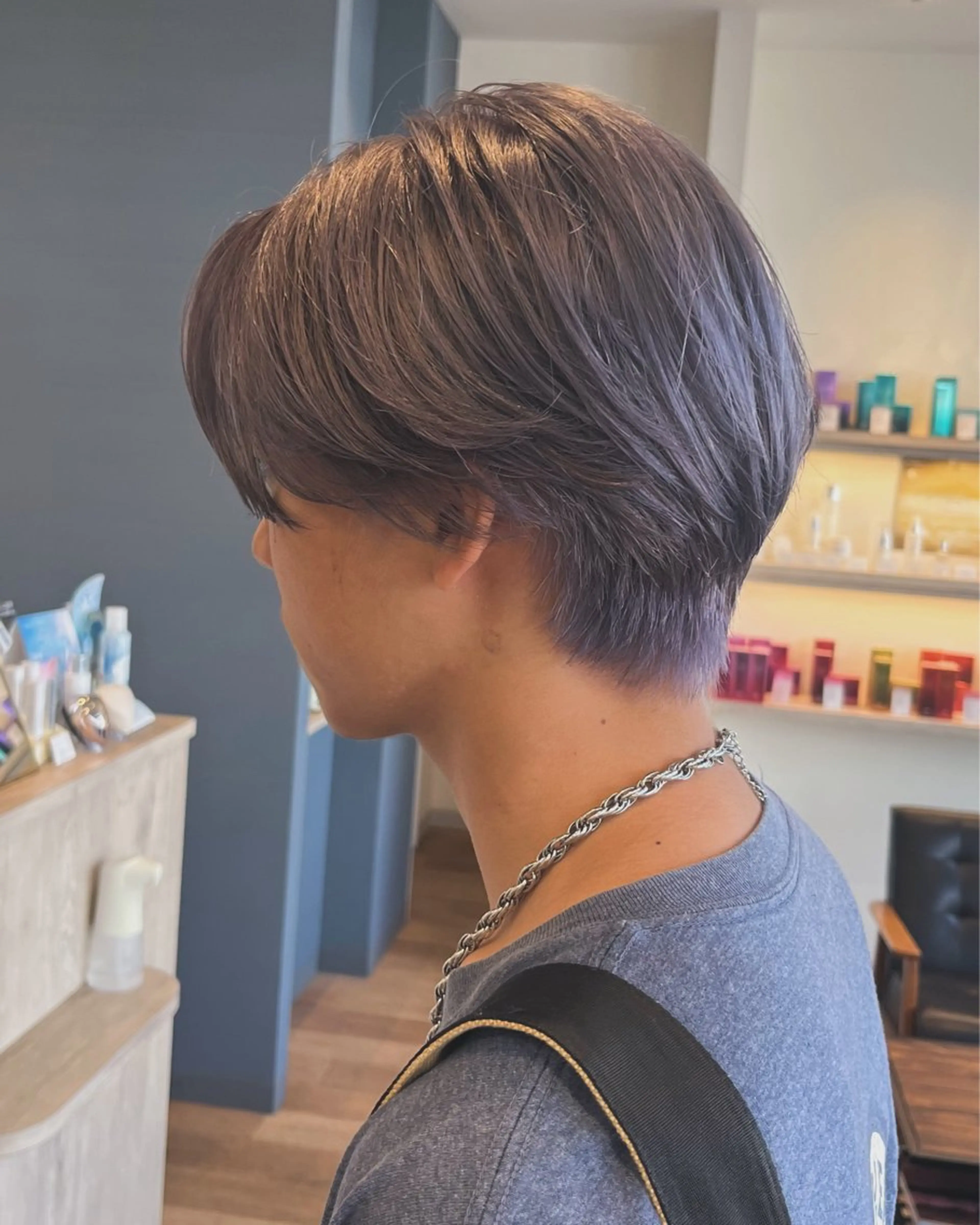 ショート カラー カット ヘアカラー セジールヘアメゾン所属・韓国レイヤー/透明感 カラー🐈曾根高のヘアスタイル