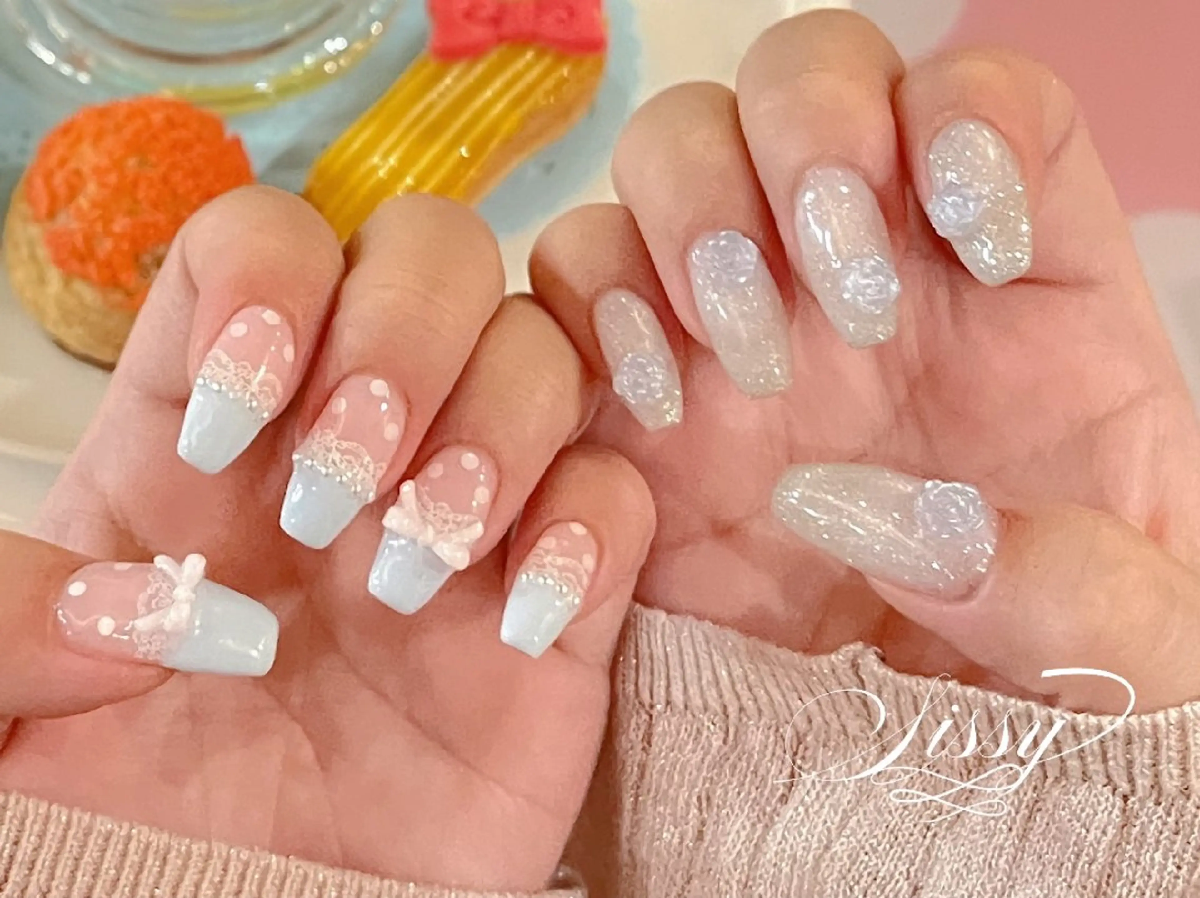 ネイル アートネイル キラキラネイル 韓国ネイル オフィスネイル 春ネイル nailsalon sissy所属・sissy hatsuneのネイルデザイン