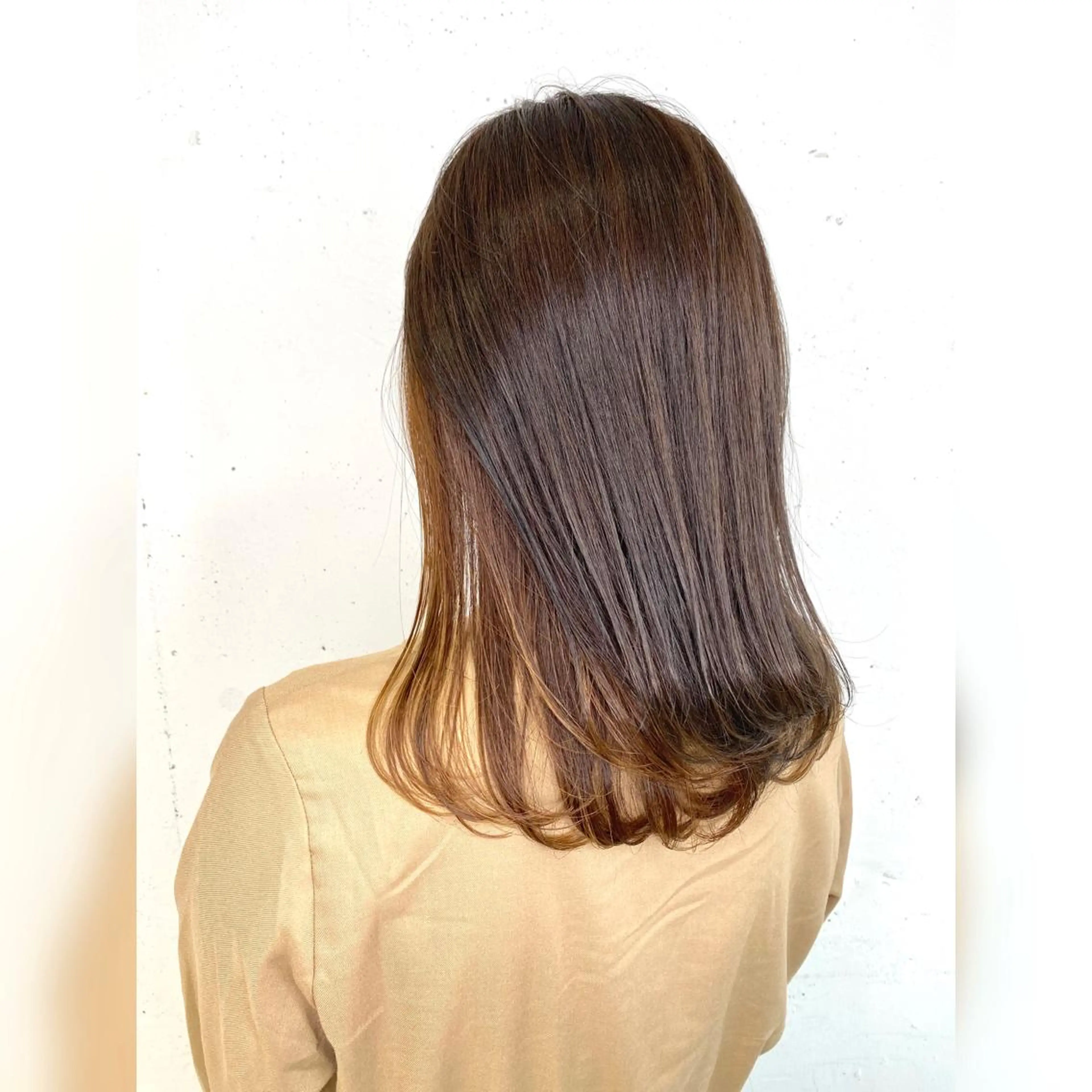 ミディアム 韓国ヘア 山本勝志のヘアスタイル