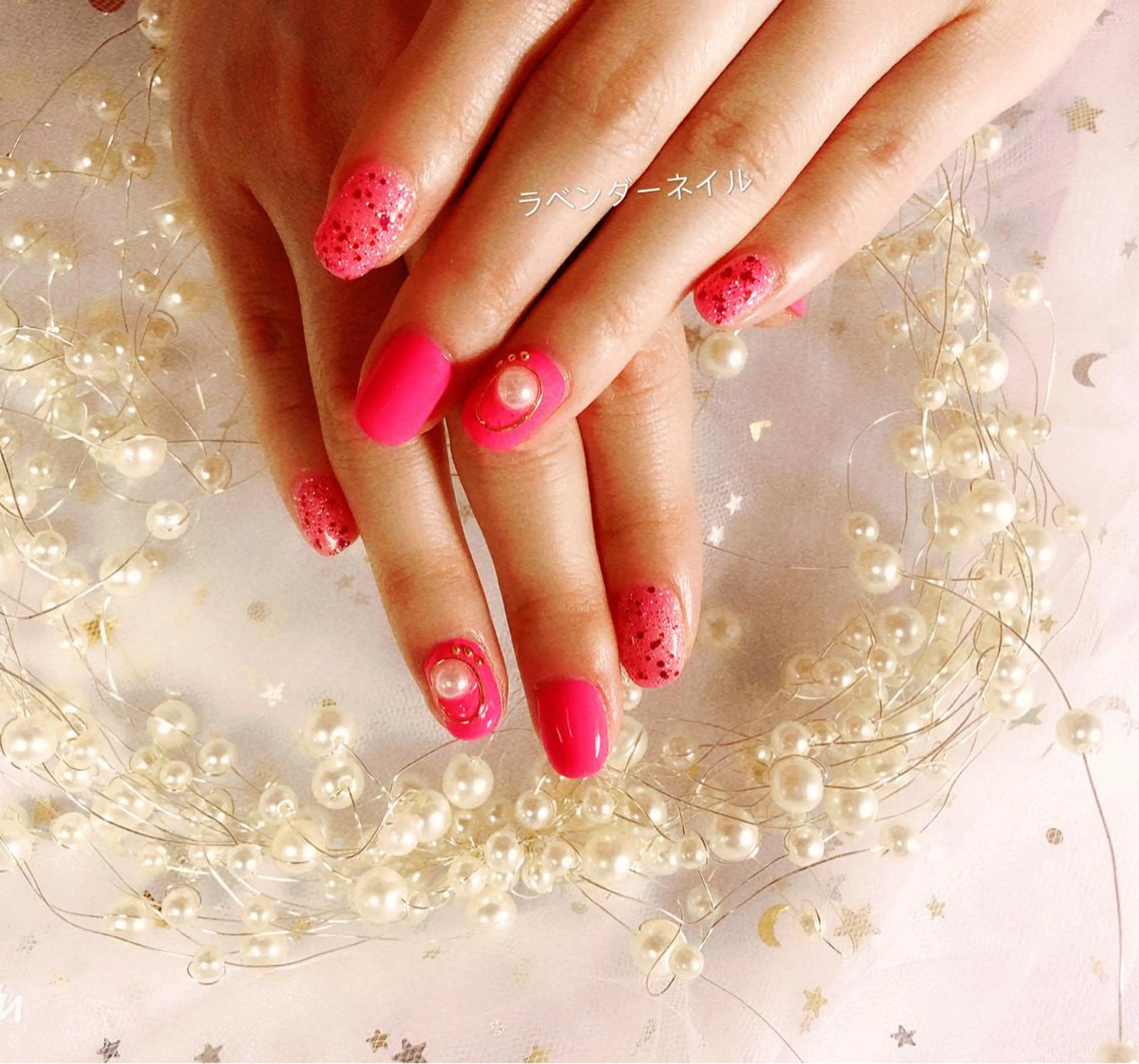 ネイル ラベンダー💖日暮里 ルル💖ネイルのネイルデザイン