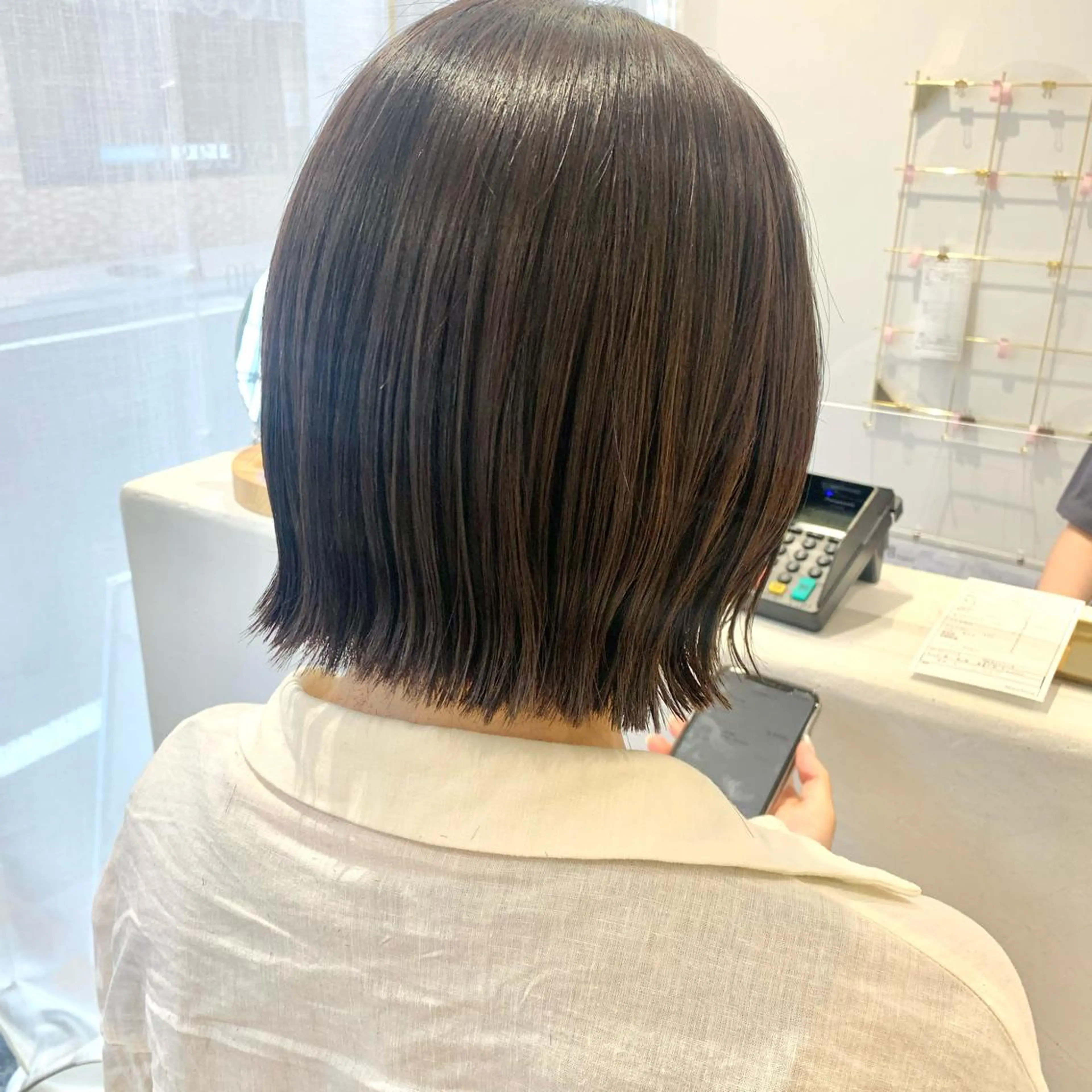 ショート カラー カット ヘアカラー トリートメント ボブ/美髪矯正 /佐藤　奈巳のヘアスタイル