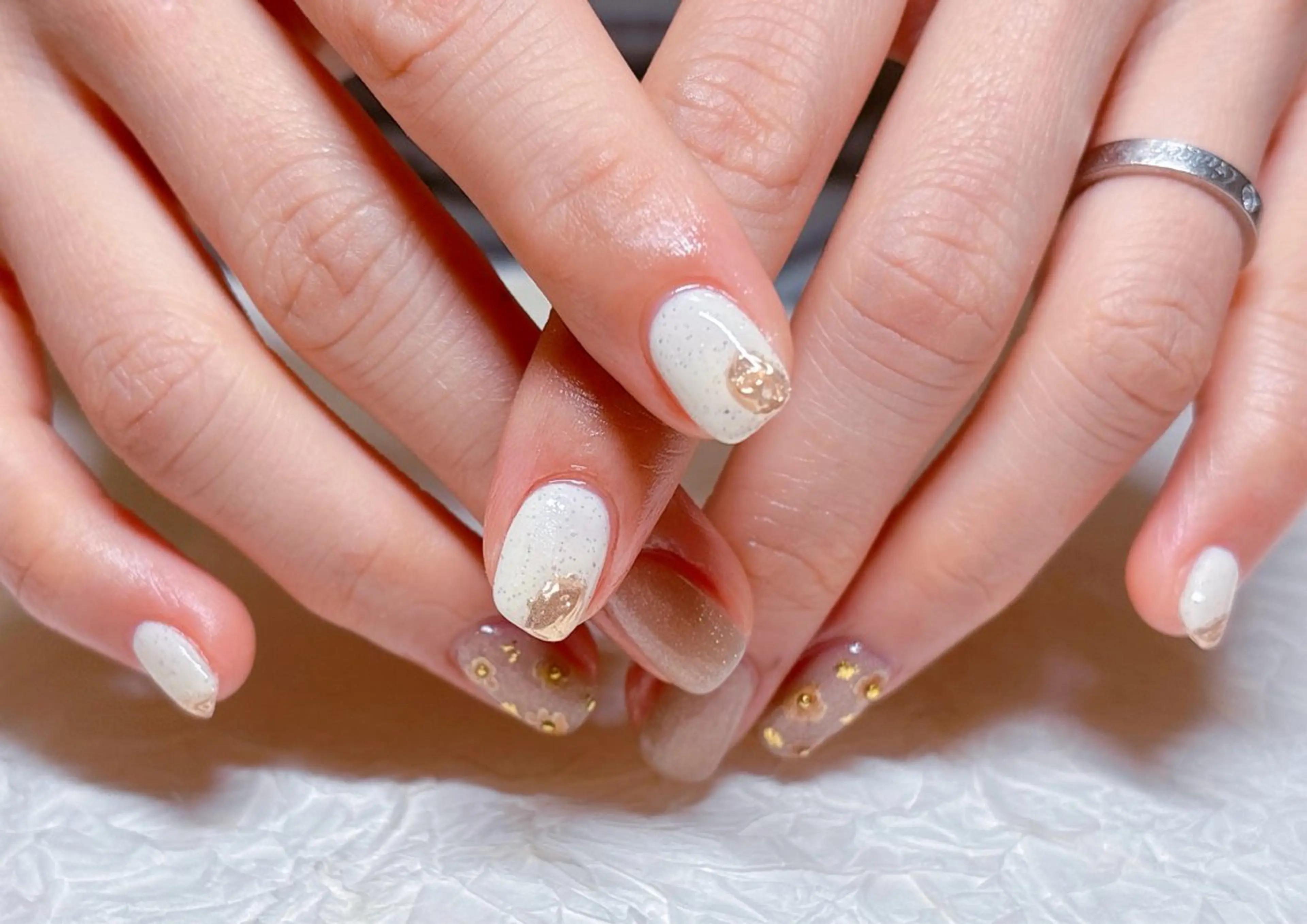 ネイル ニュアンスネイル ハンドネイル ハンドケア ゆ か_Nails💫のネイルデザイン