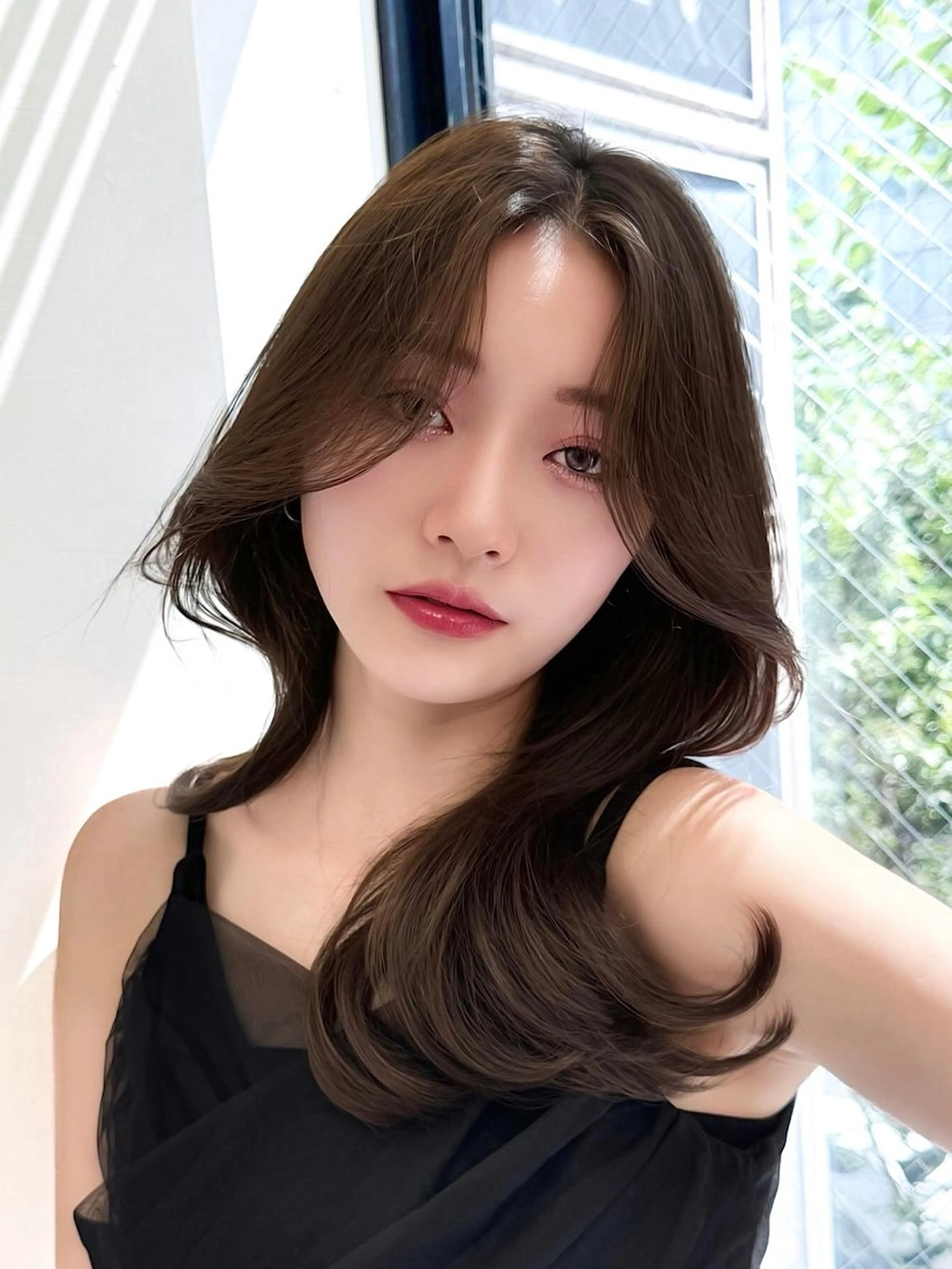 セミロング 映える顔まわり/前髪 特化 💗 ユキマのヘアスタイル