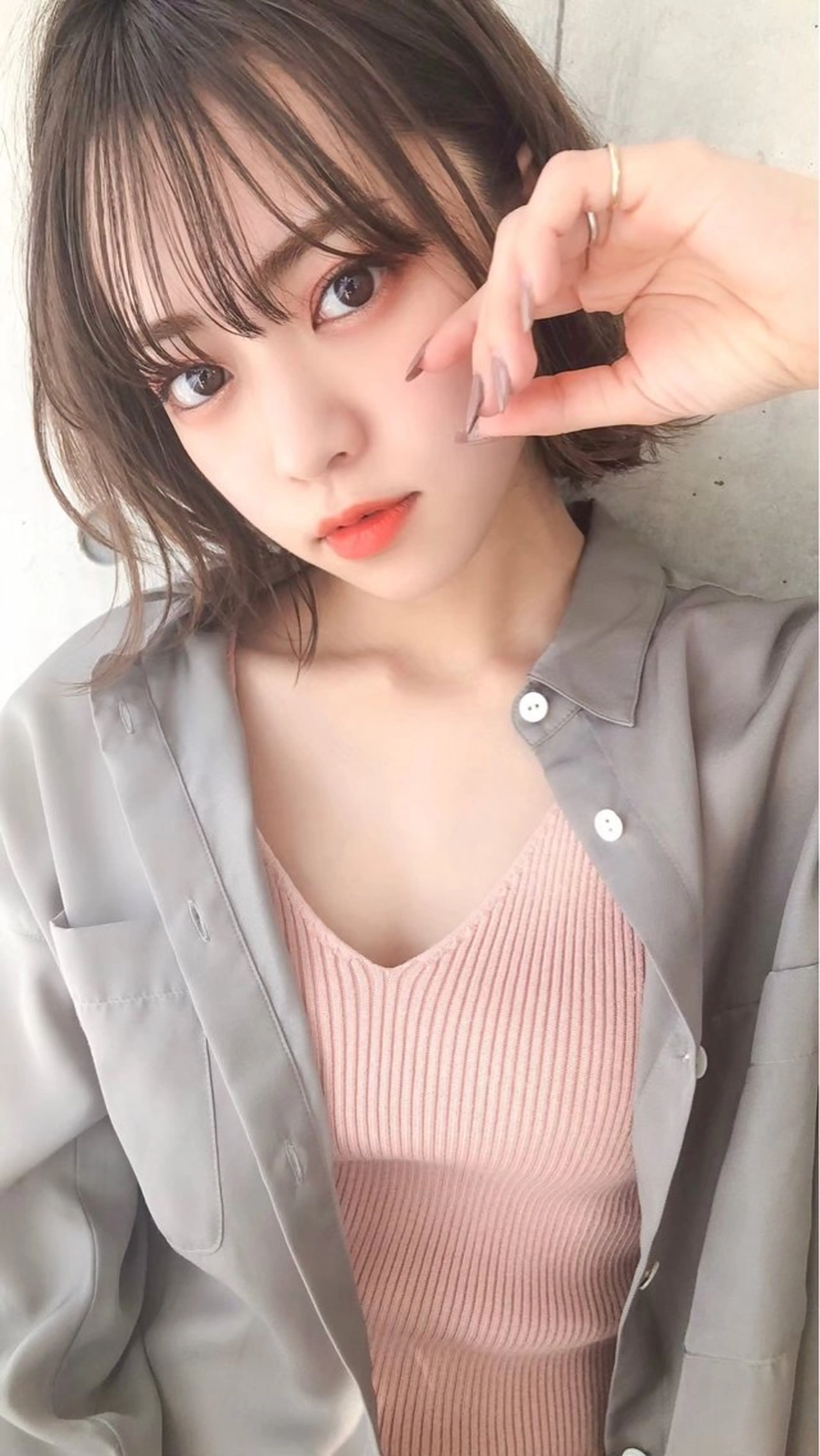 🫧かわいい色もダメージケアも両どり🫧ダブルカラー＋髪質改善トリートメント＋炭酸スパ＋コテ巻き🖤の写真