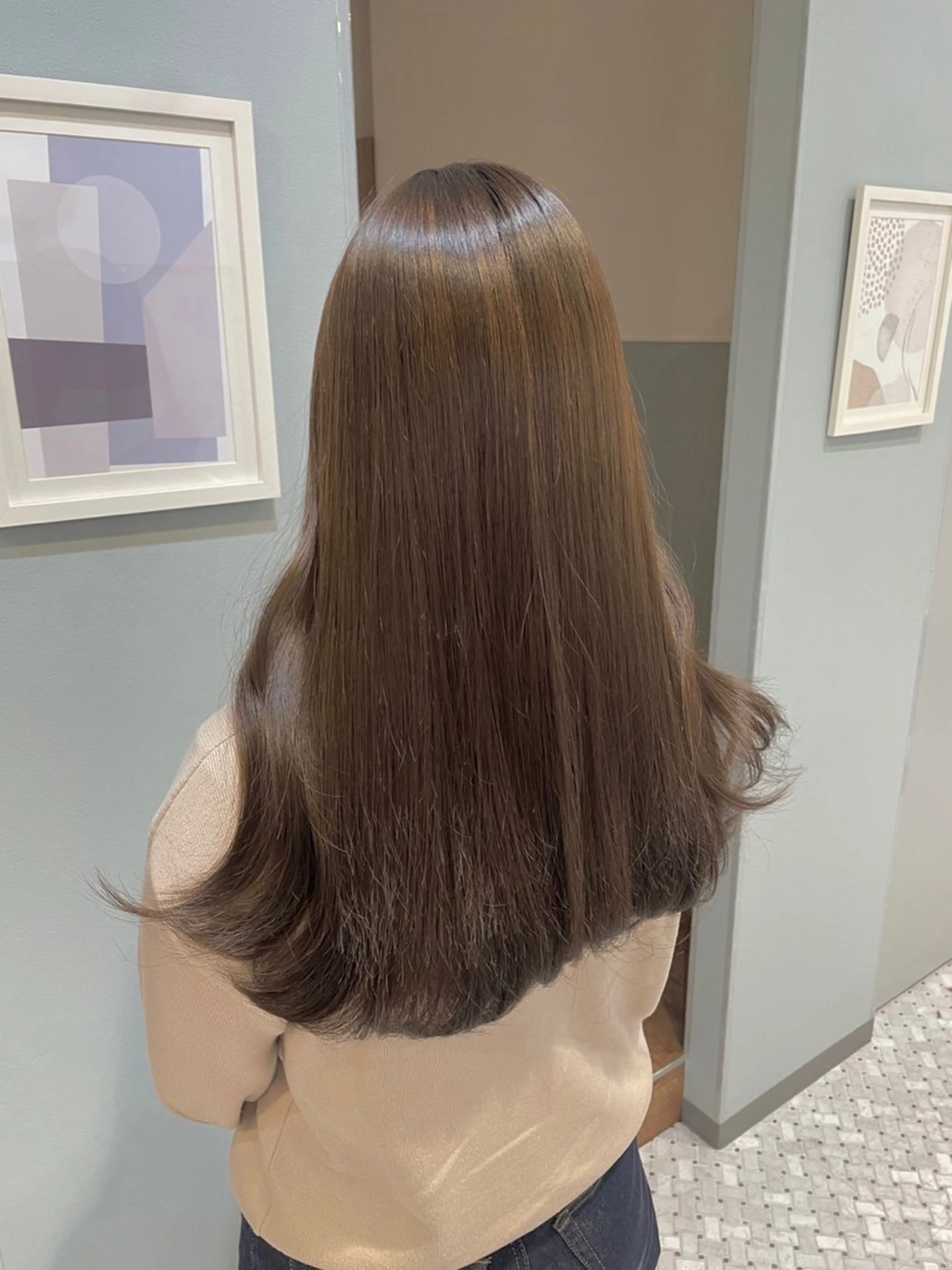 ロング 女性スタイリスト専門サロン Zina 天神西通り所属・艶髪韓国ヘア MANAMI🎀のヘアスタイル