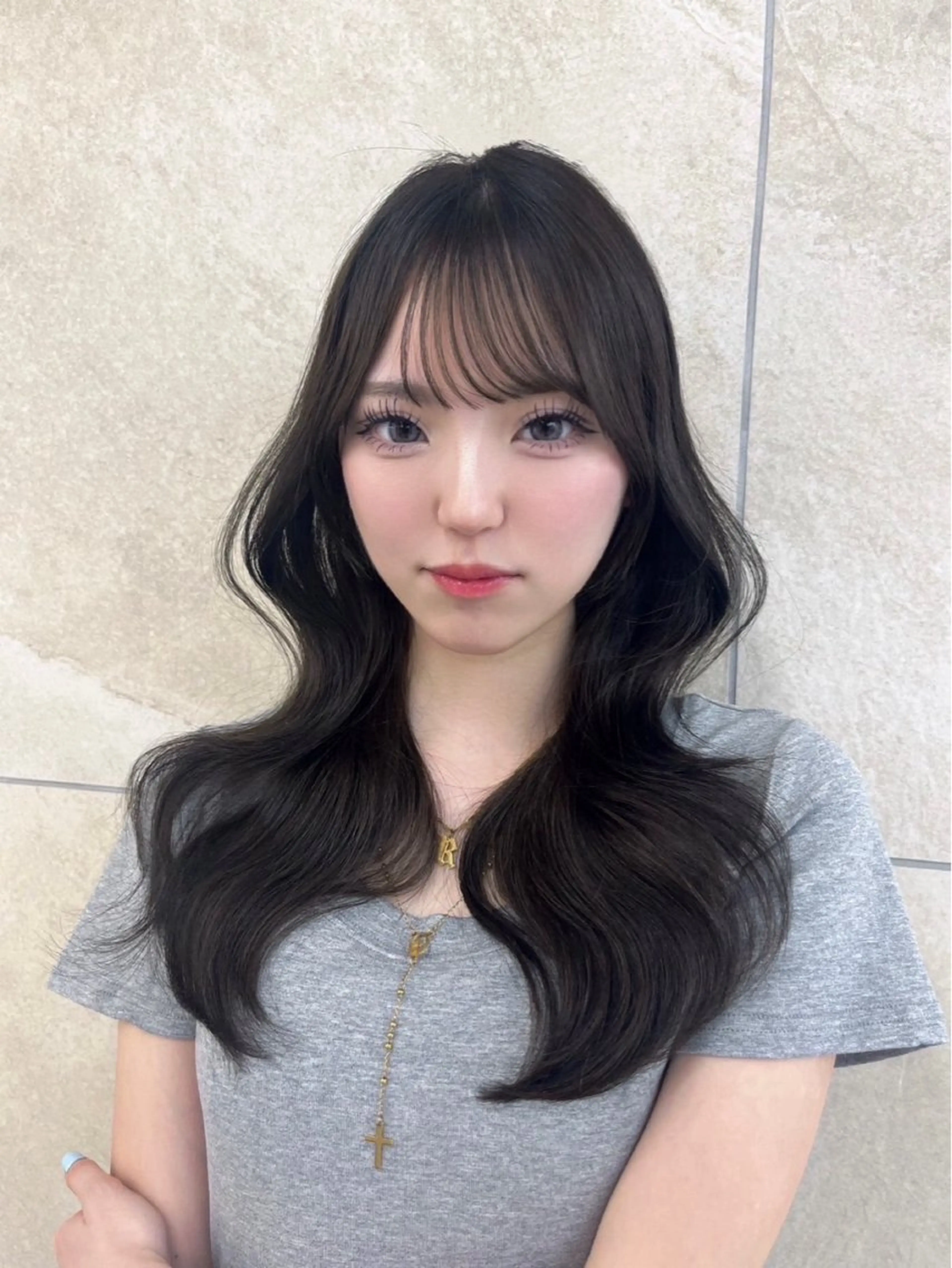 カラー れもん 名駅/韓国レイヤーのヘアスタイル