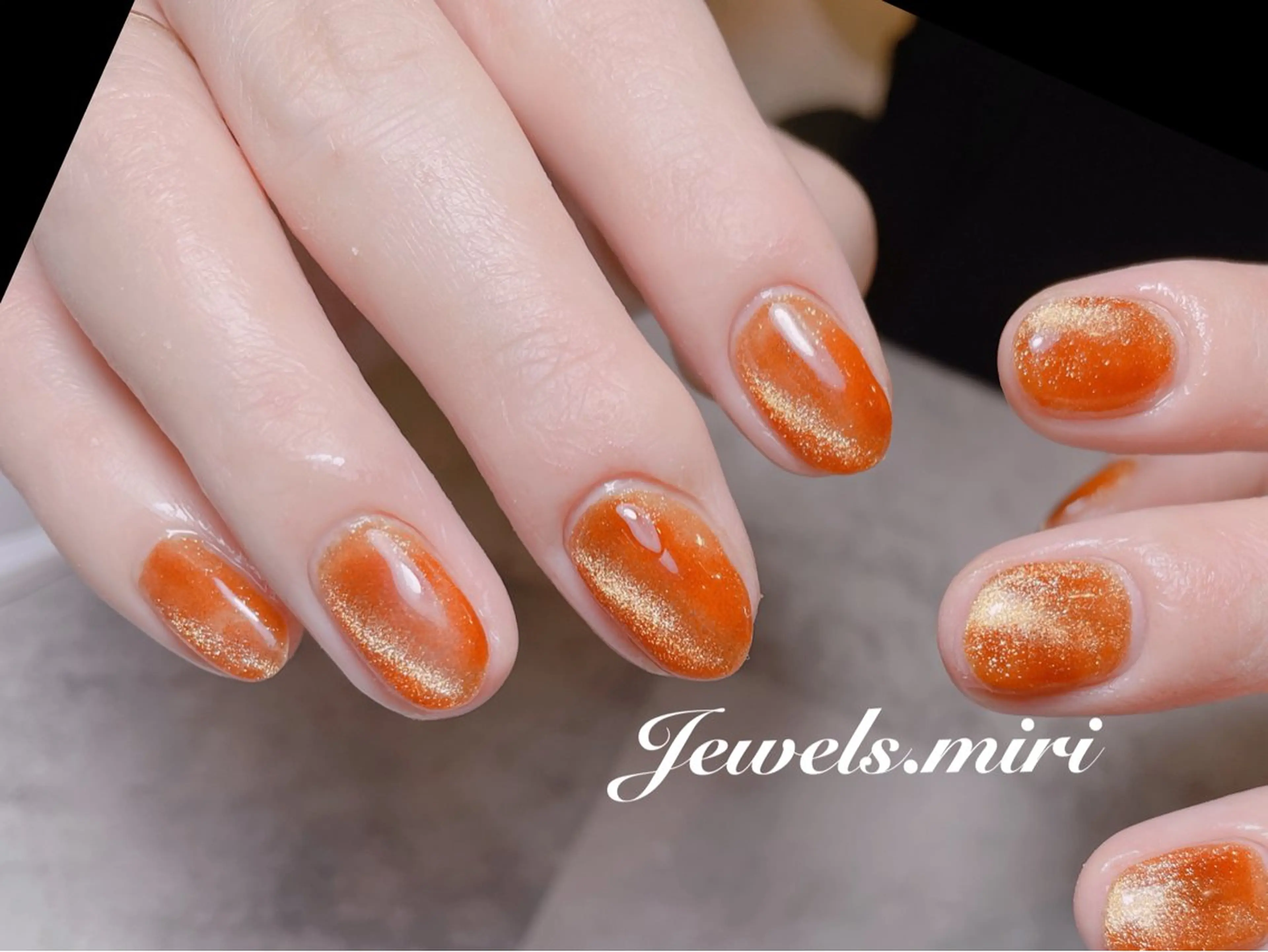 ネイル マグネットネイル ワンカラーネイル 冬ネイル Jewels nail lily 白楽所属・ネイルサロン Jewels Mのネイルデザイン