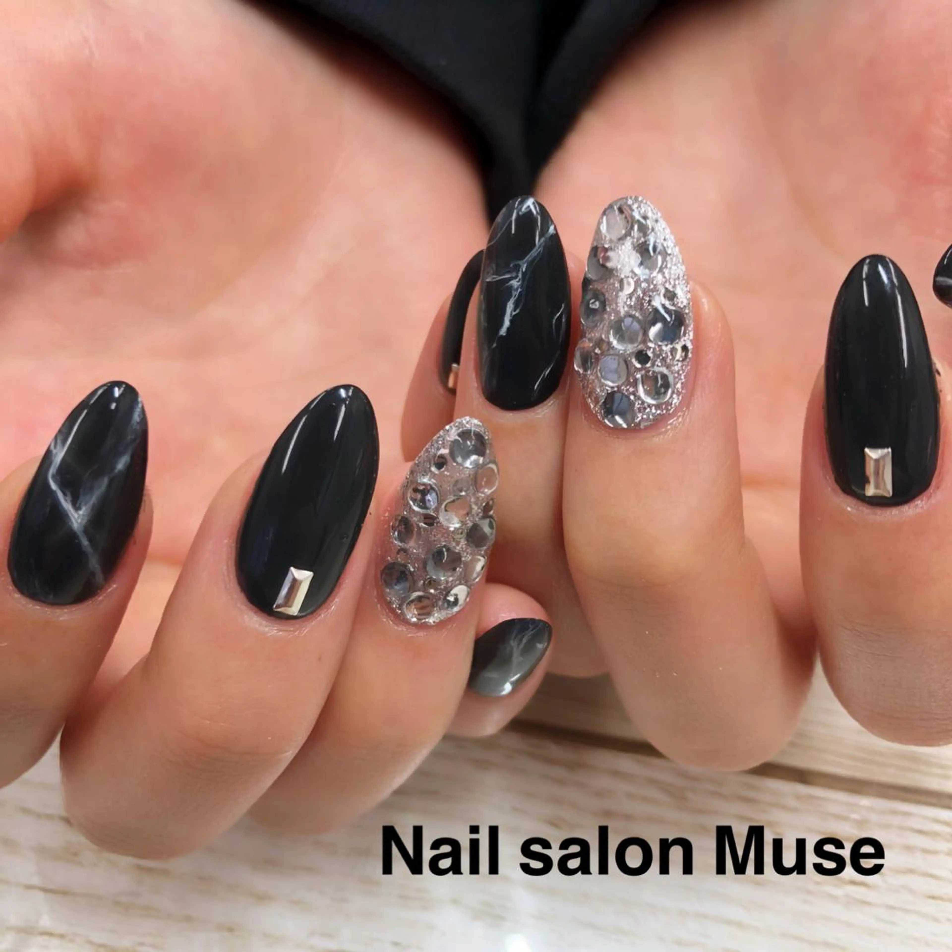 ネイル アートネイル 大理石ネイル(マーブル) ハンドネイル Nail salon Museのネイルデザイン