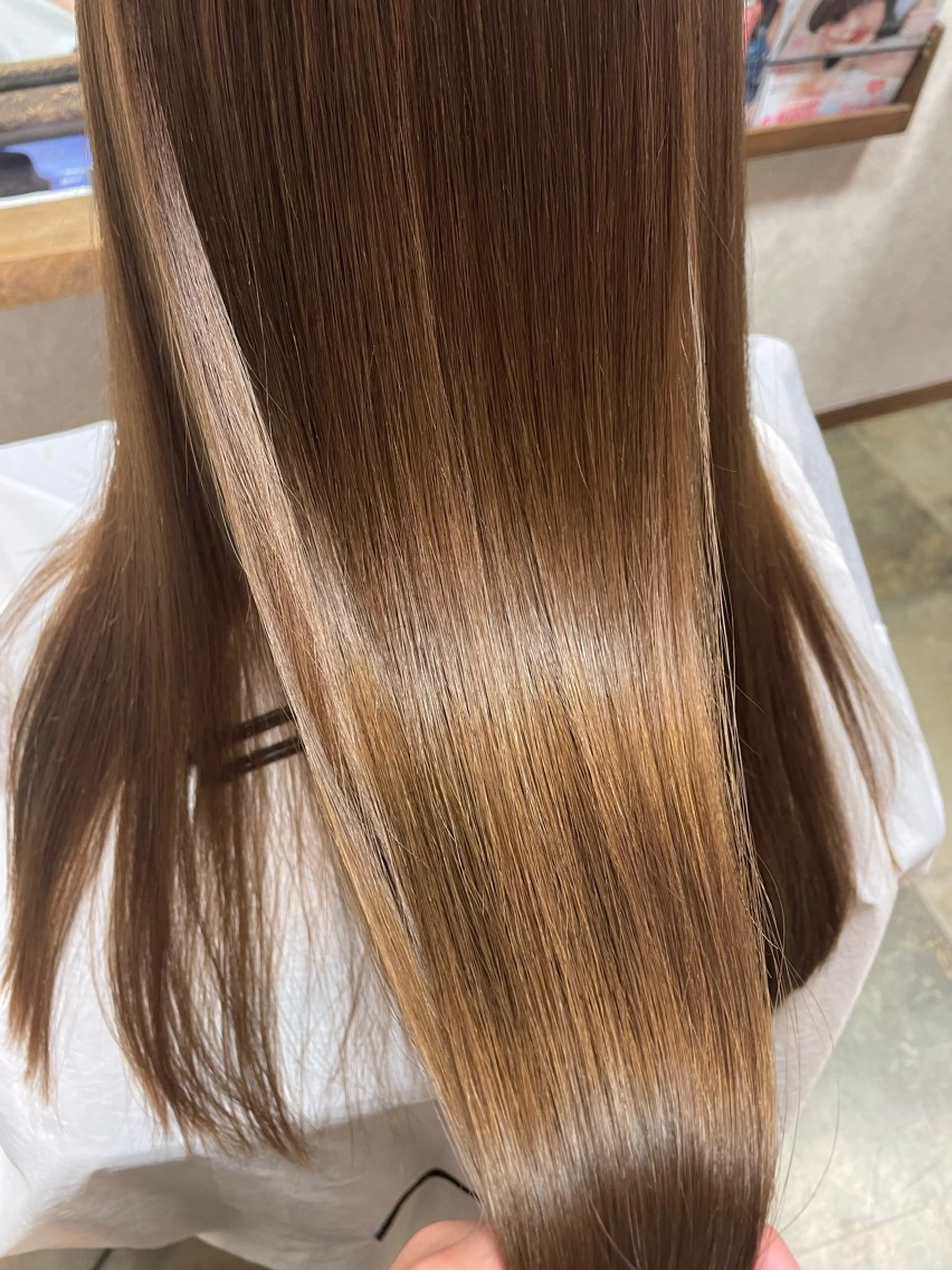 ロング パーマ 縮毛矯正 カット 縮毛矯正 Blanc blanc所属・三川 啓英 / Blancblancのヘアスタイル