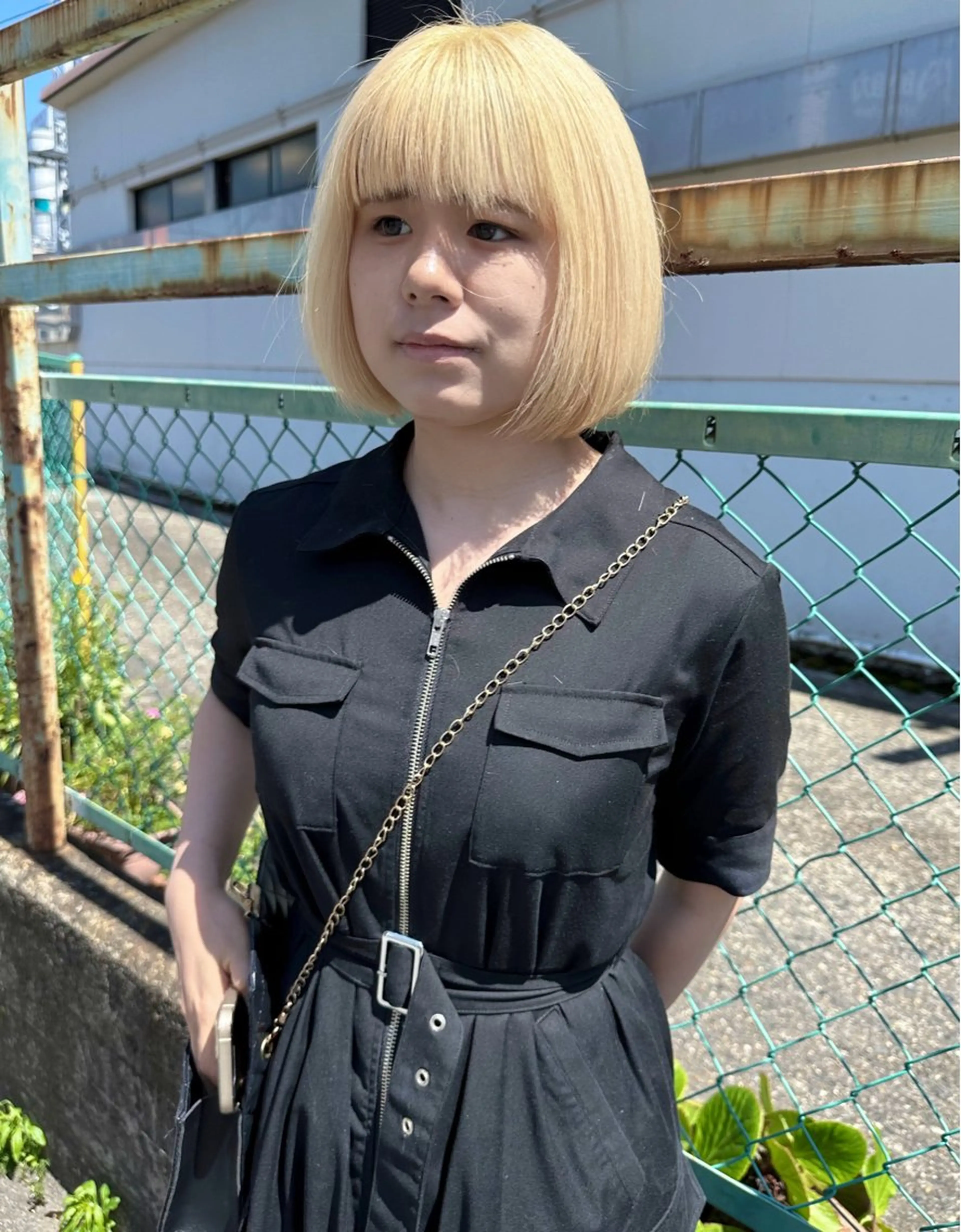 ミディアム カラー 抜きっぱなしブロンド ブロンド カット ヘアカラー トリートメント ヘアモードKT石橋店所属・田中 泰正のヘアスタイル