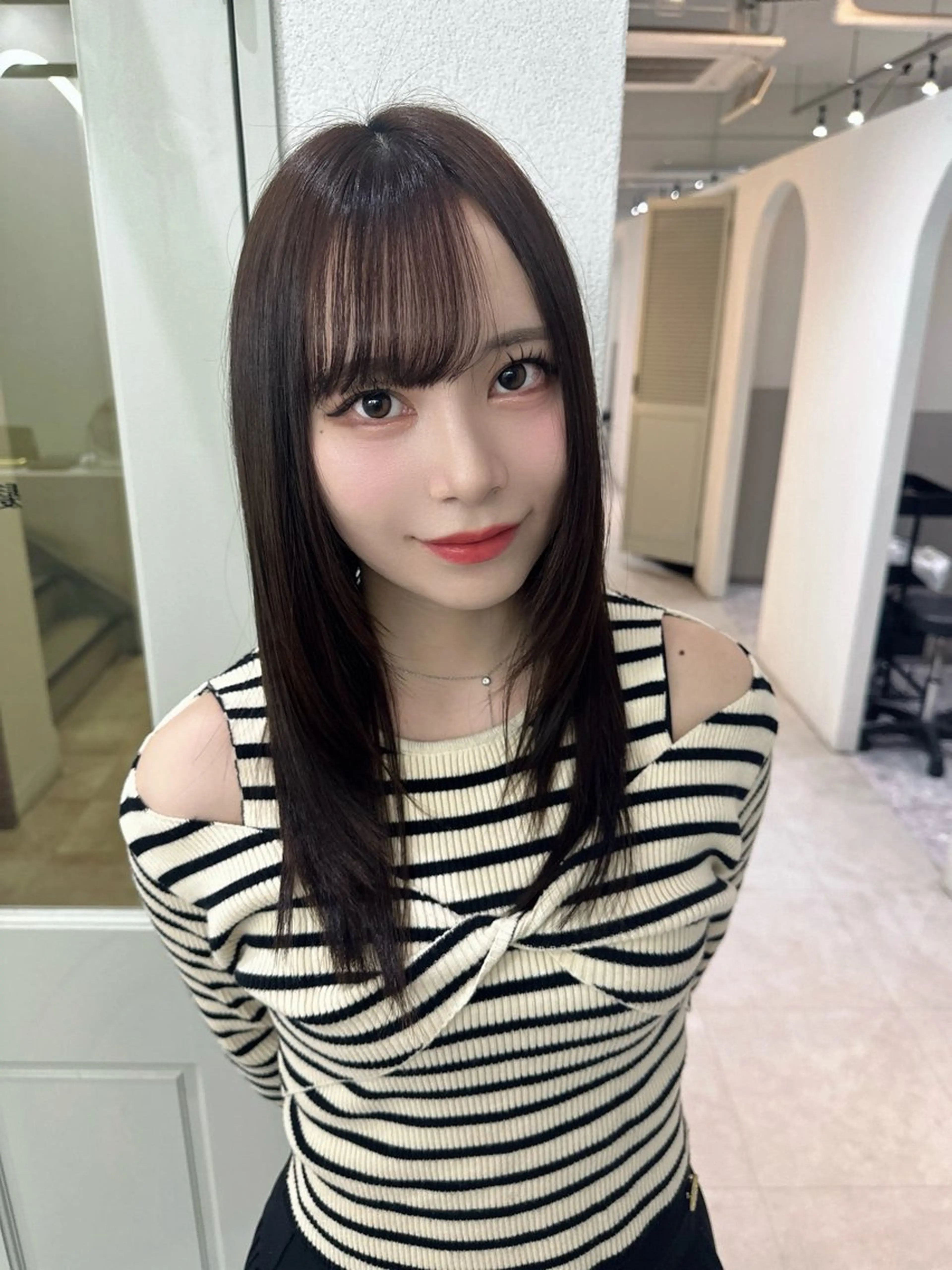 セミロング カラー カット ヘアカラー トリートメント 🪞個室サロン/韓国 艶髪/keito🪞のヘアスタイル