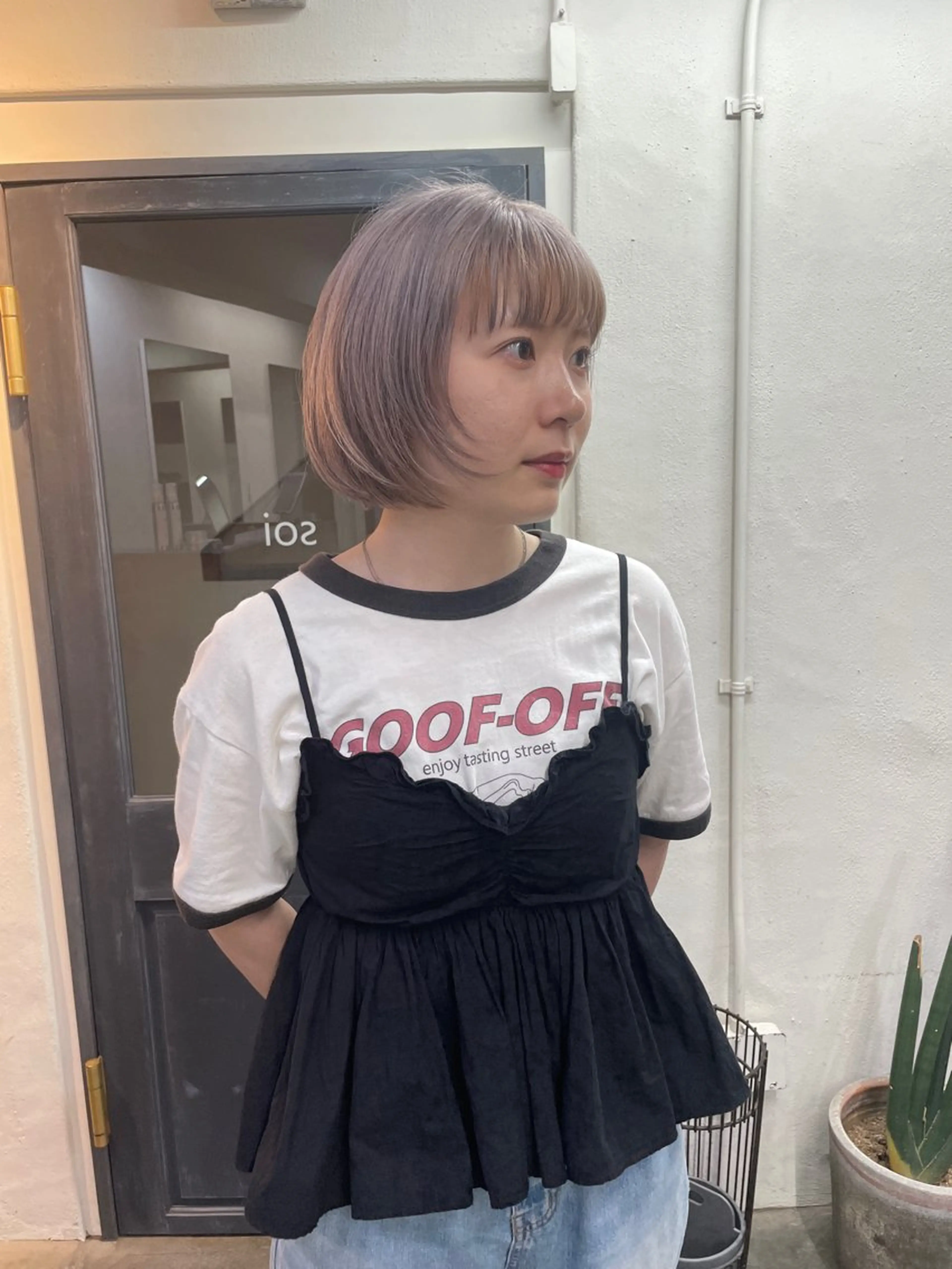 ショート カラー カット ヘアカラー トリートメント 野村矩樂/パーマ /縮毛矯正のヘアスタイル