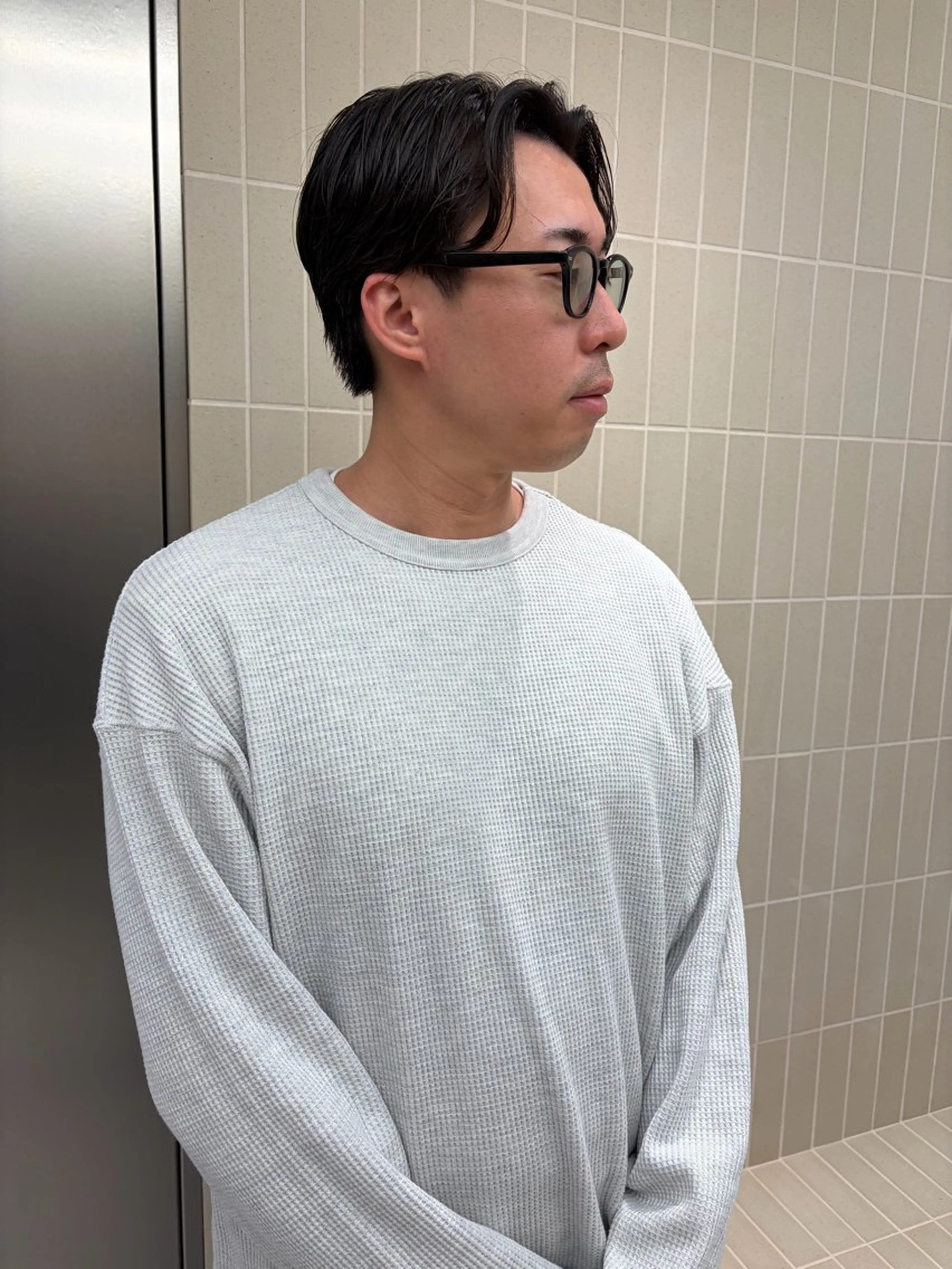 ミディアム パーマ メンズ ミディアムパーマ メンズパーマ カット パーマ 💈メンズパーマ& カット💈小林真也のヘアスタイル