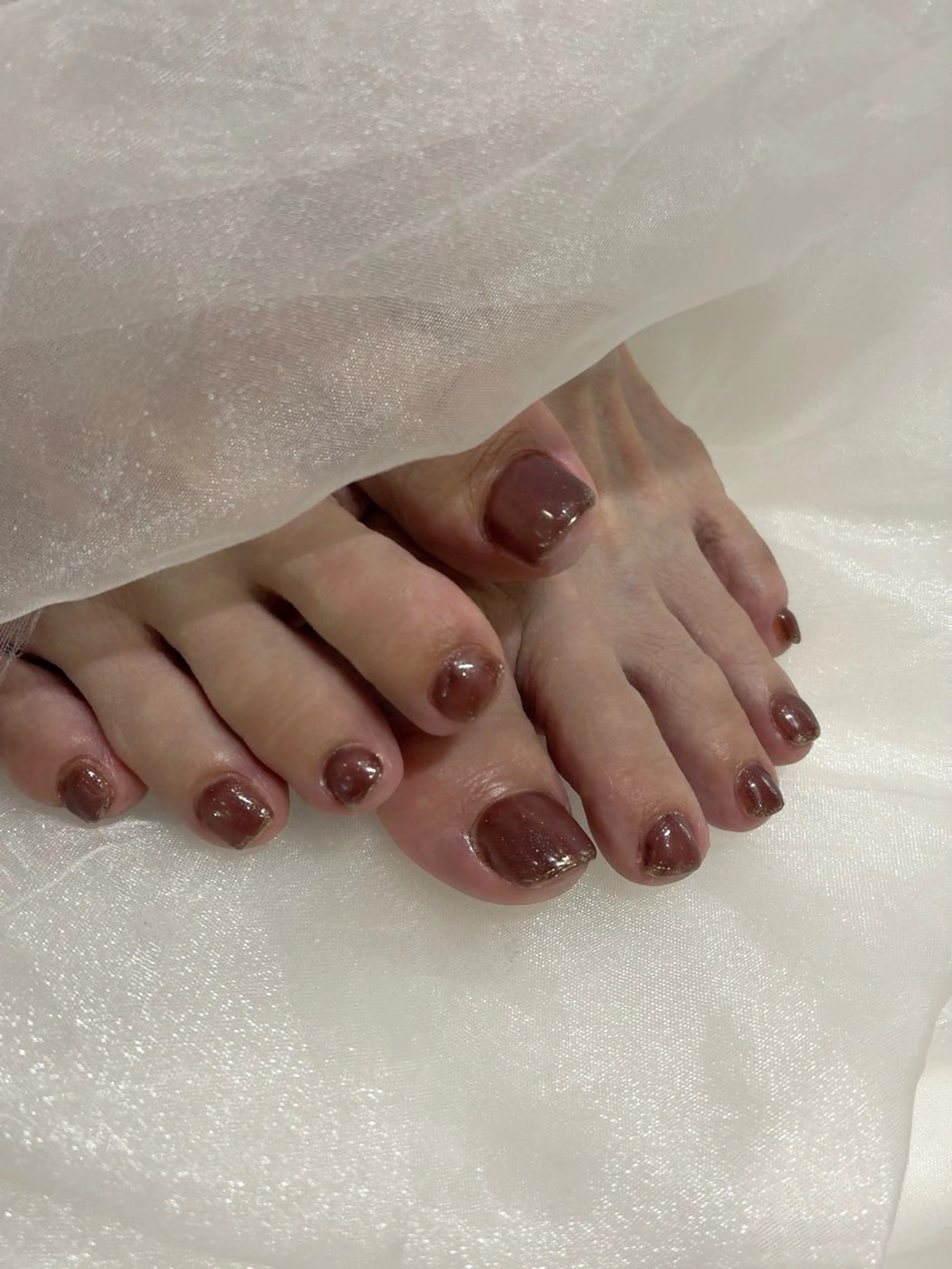 オフ込み無料【フットワンカラー】透明感あるカラー🌼の写真