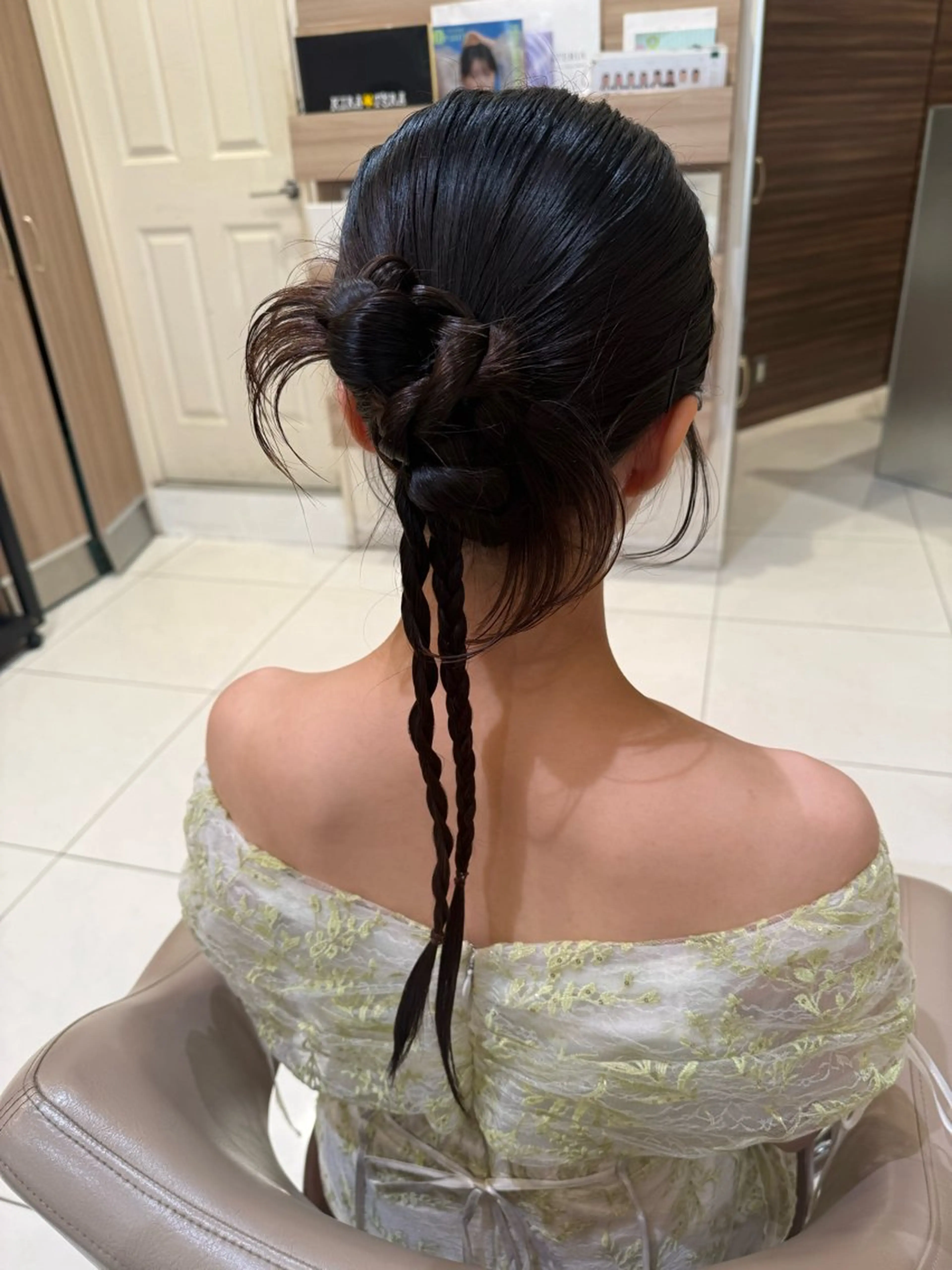 ロング ヘアアレンジ ヘアセット 韓国ヘアメイク🎀/ 縮毛矯正✨山本媛香のヘアスタイル