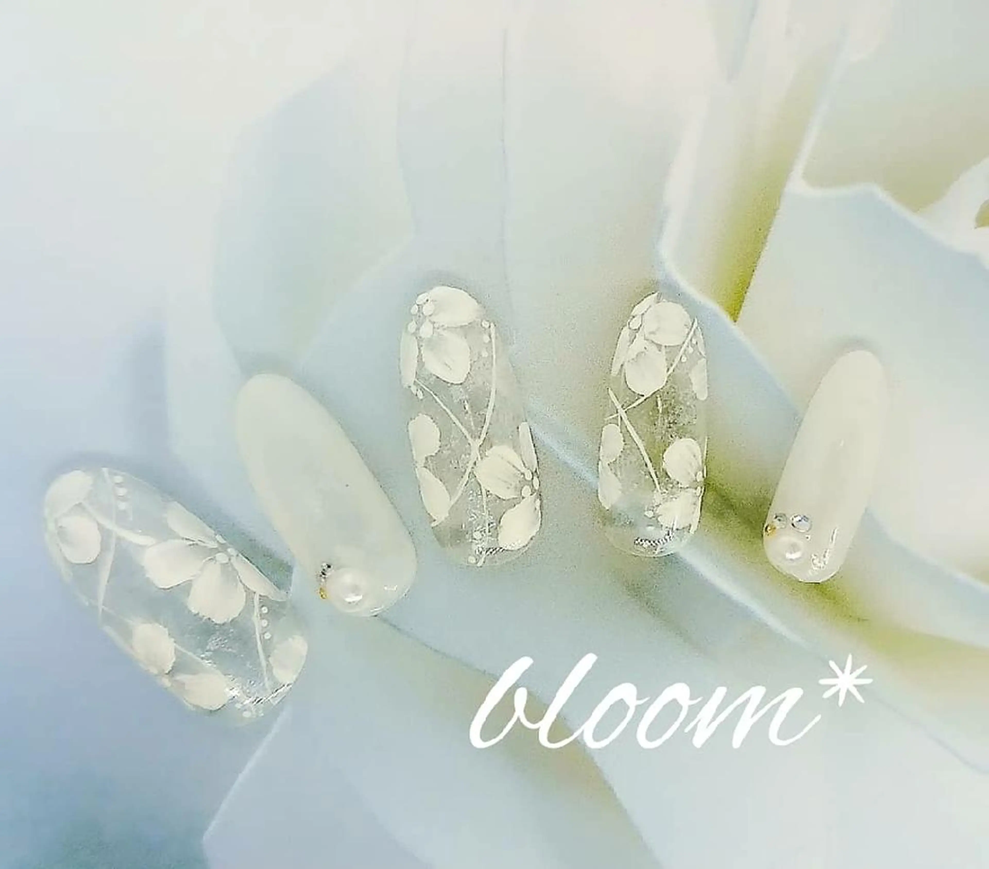 ネイル ブライダルネイル bloom *のネイルデザイン
