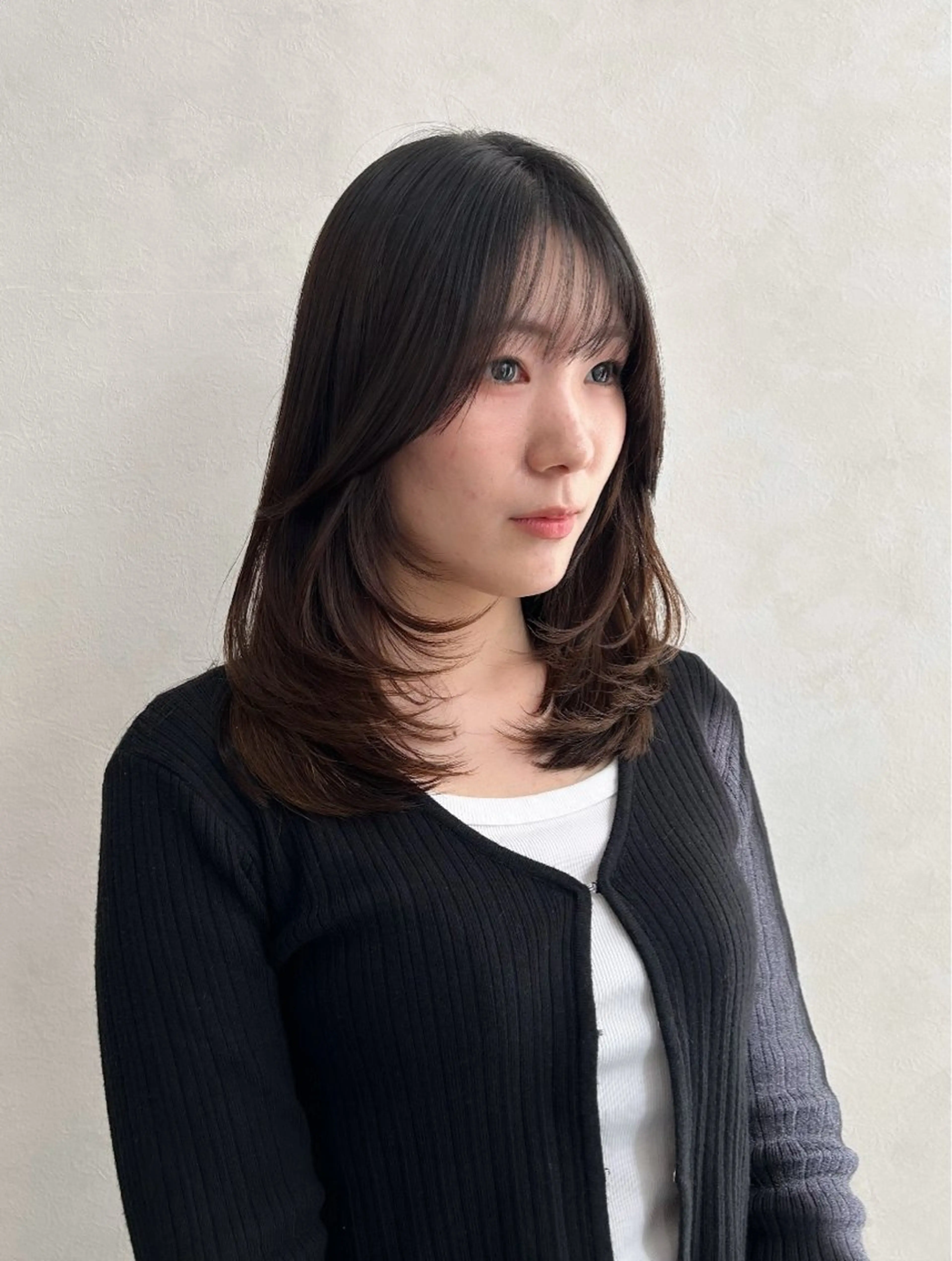 ミディアム カラー カット ヘアカラー トリートメント ヘアセット 🌷横浜/レイヤー /艶カラー🌷のヘアスタイル