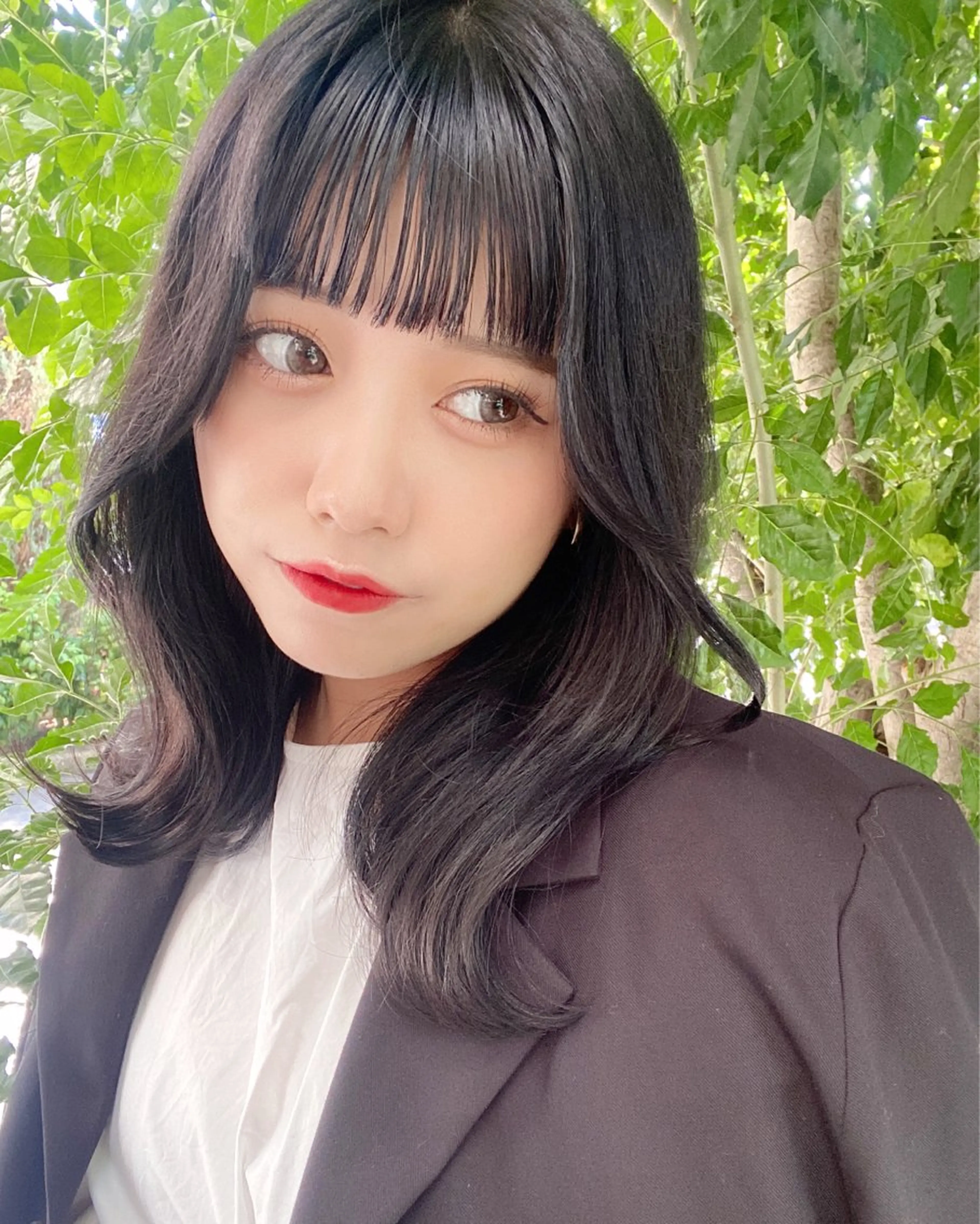 ミディアム カラー Puamelia 名古屋所属・韓国風ヘア✻透明感 カラー✻yukaのヘアスタイル