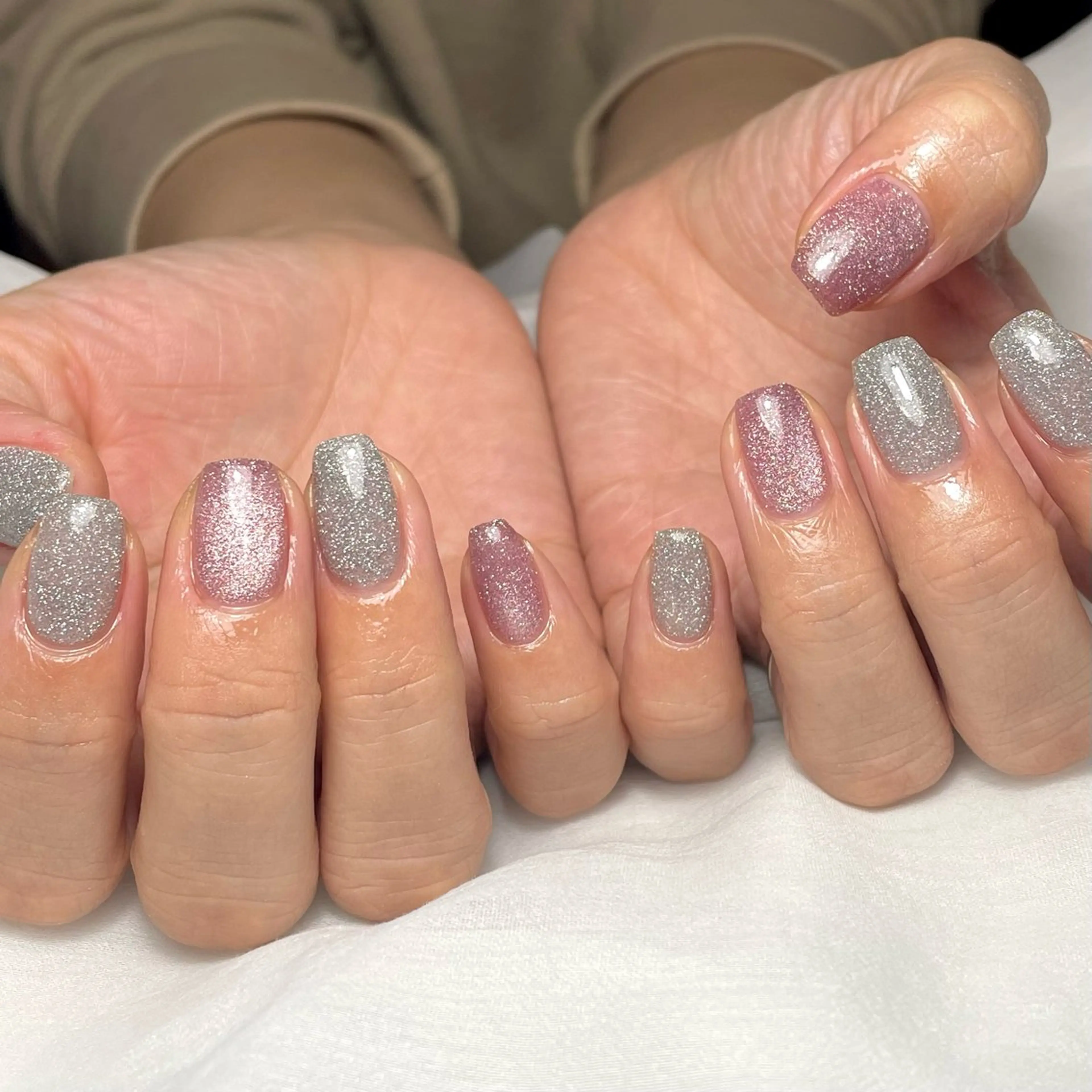 ネイル フラッシュネイル ジェルネイル マグネットネイル Lavender Beauty所属・Lavender Beauty あやののネイルデザイン