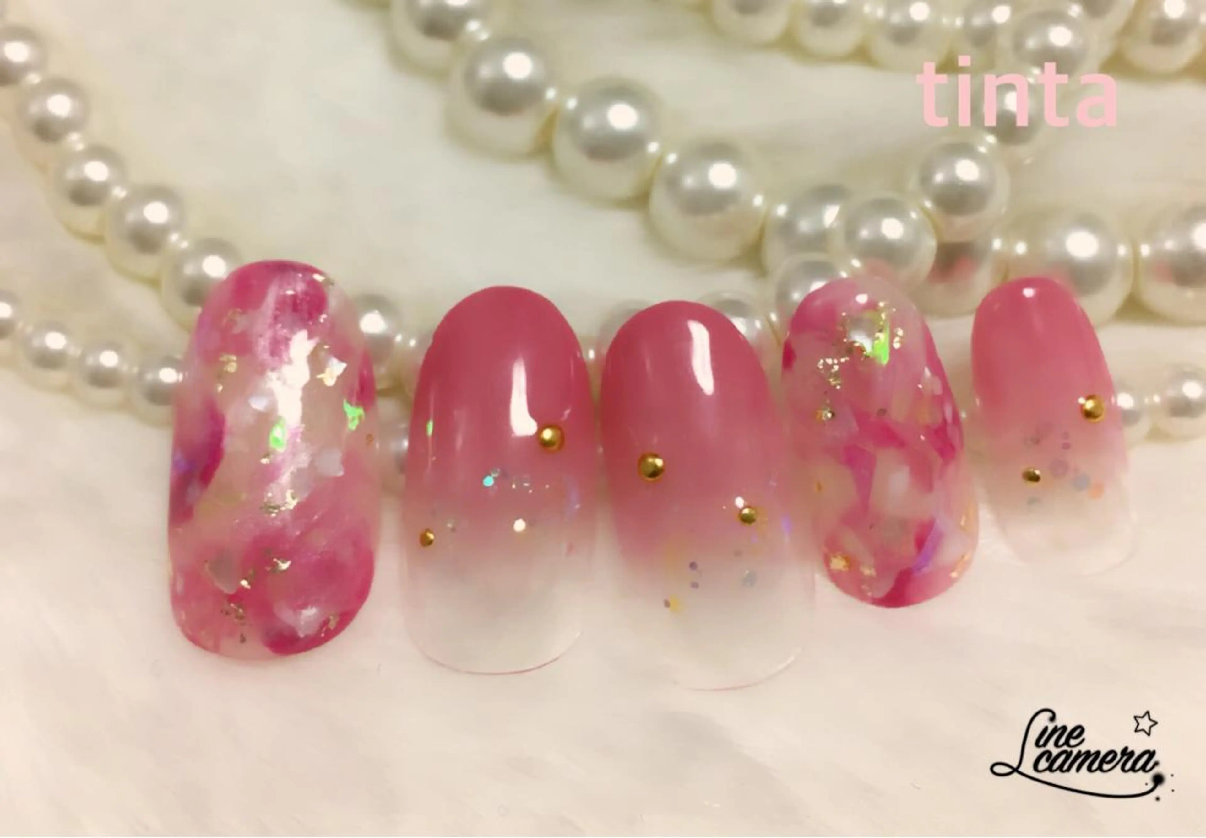 ネイル ホログラムネイル ネイルサロン ティンタ所属・馬場 典子のネイルデザイン