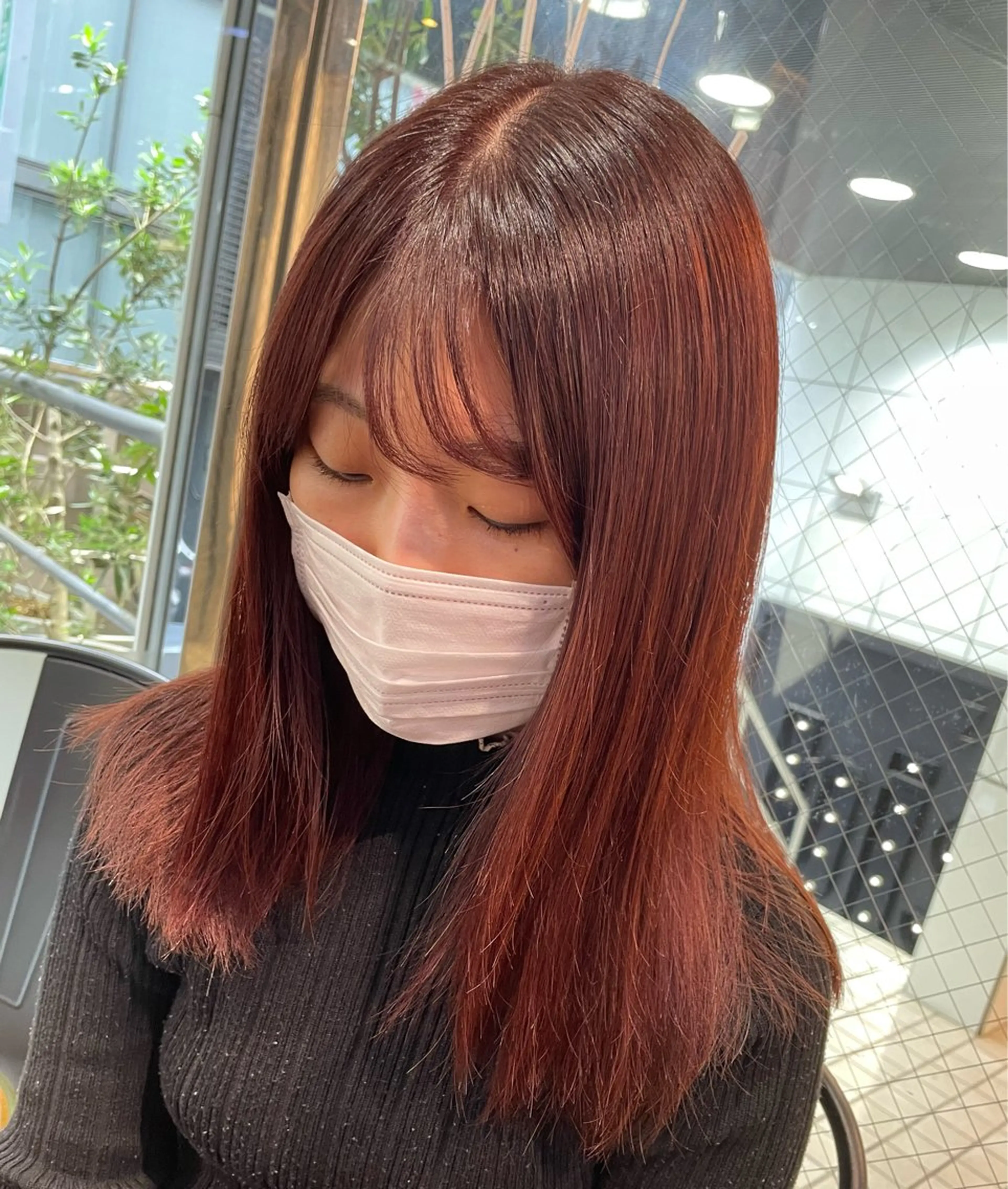 セミロング カラー ヘアカラー ‪るか/‪透明感 カラー/アレンジのヘアスタイル