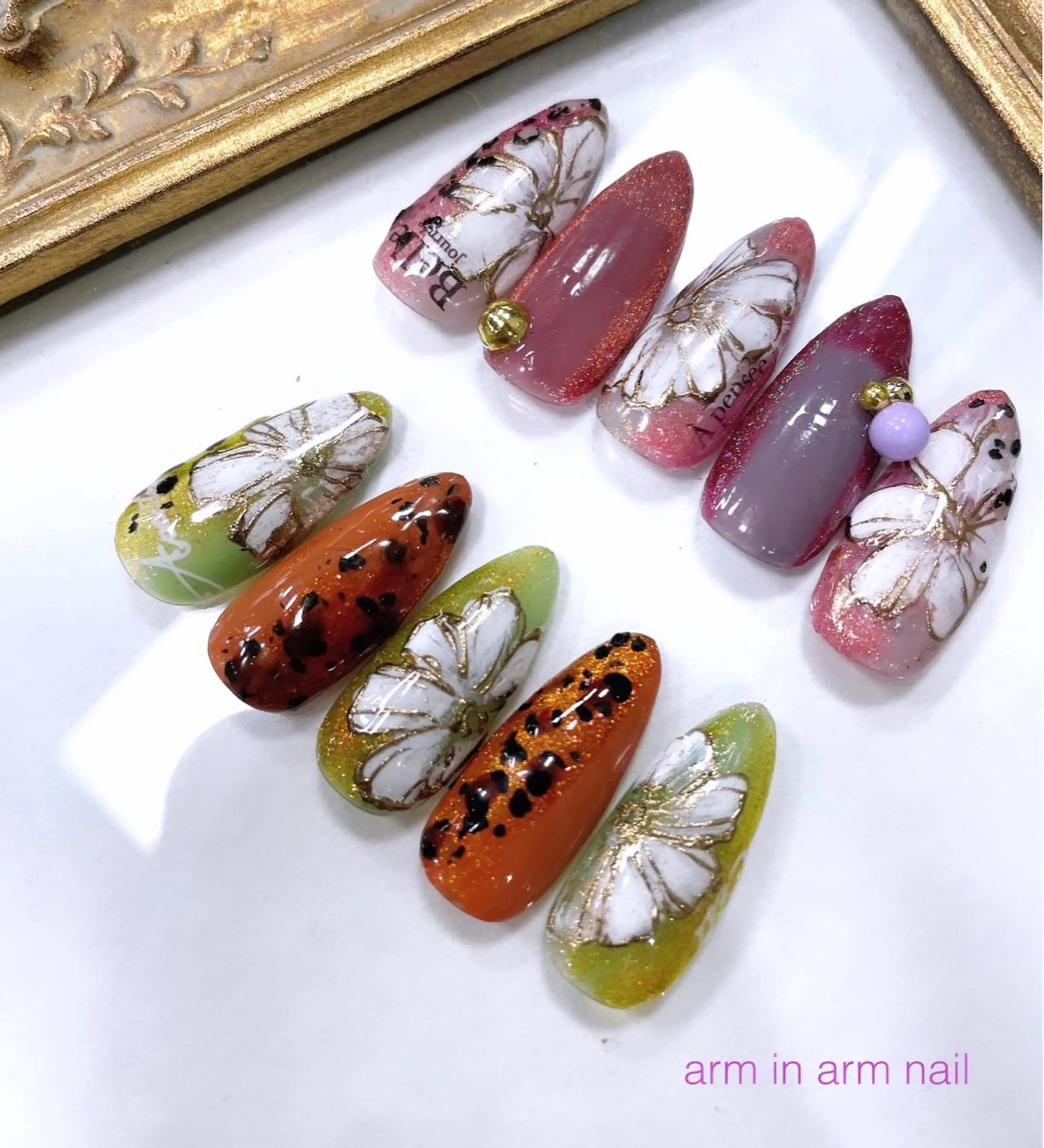 ネイル arm in arm ︎✿Yamamotoのマツエク・マツパデザイン