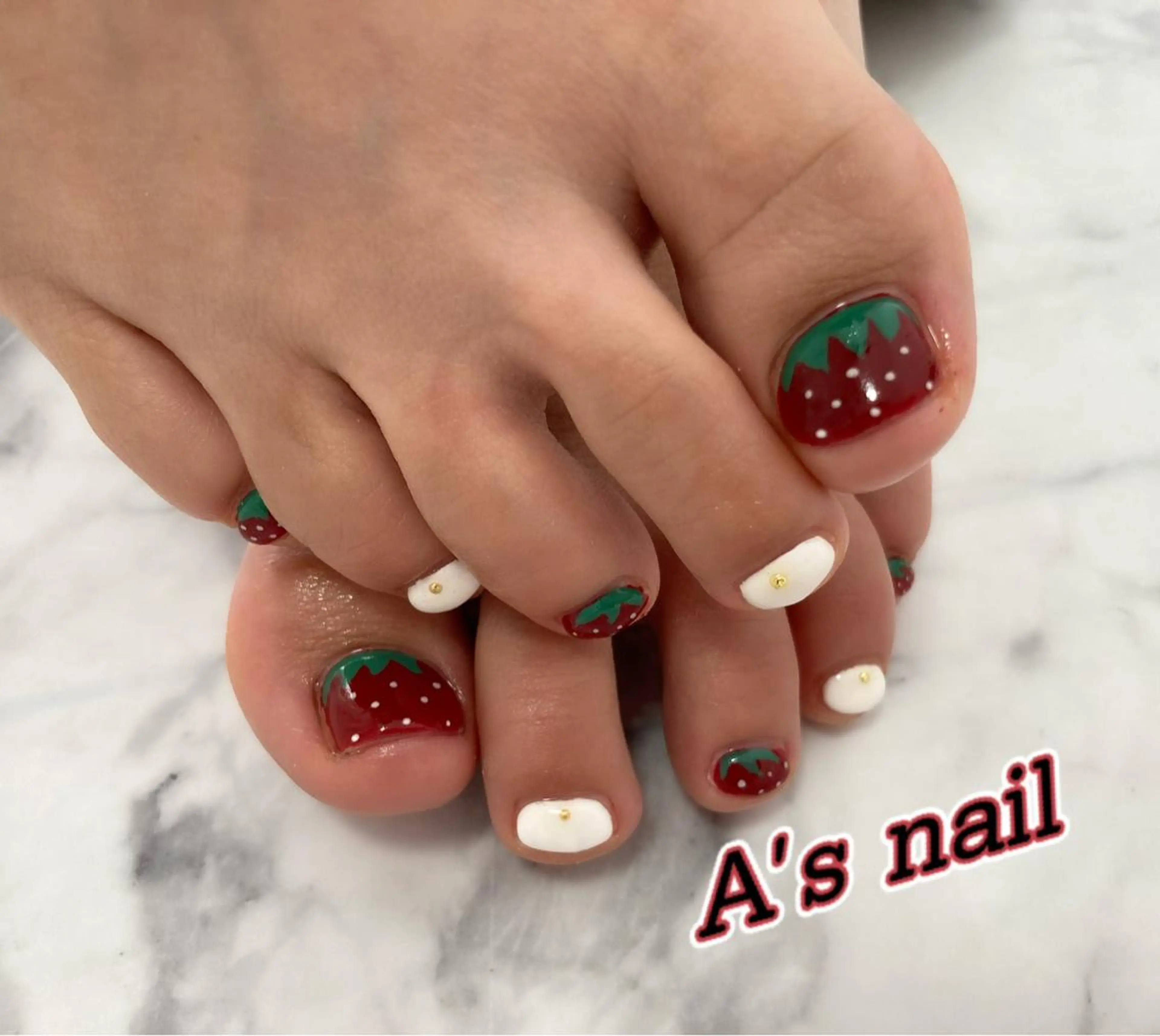 ネイル フットネイル 春ネイル フットネイル エース ネイルのネイルデザイン