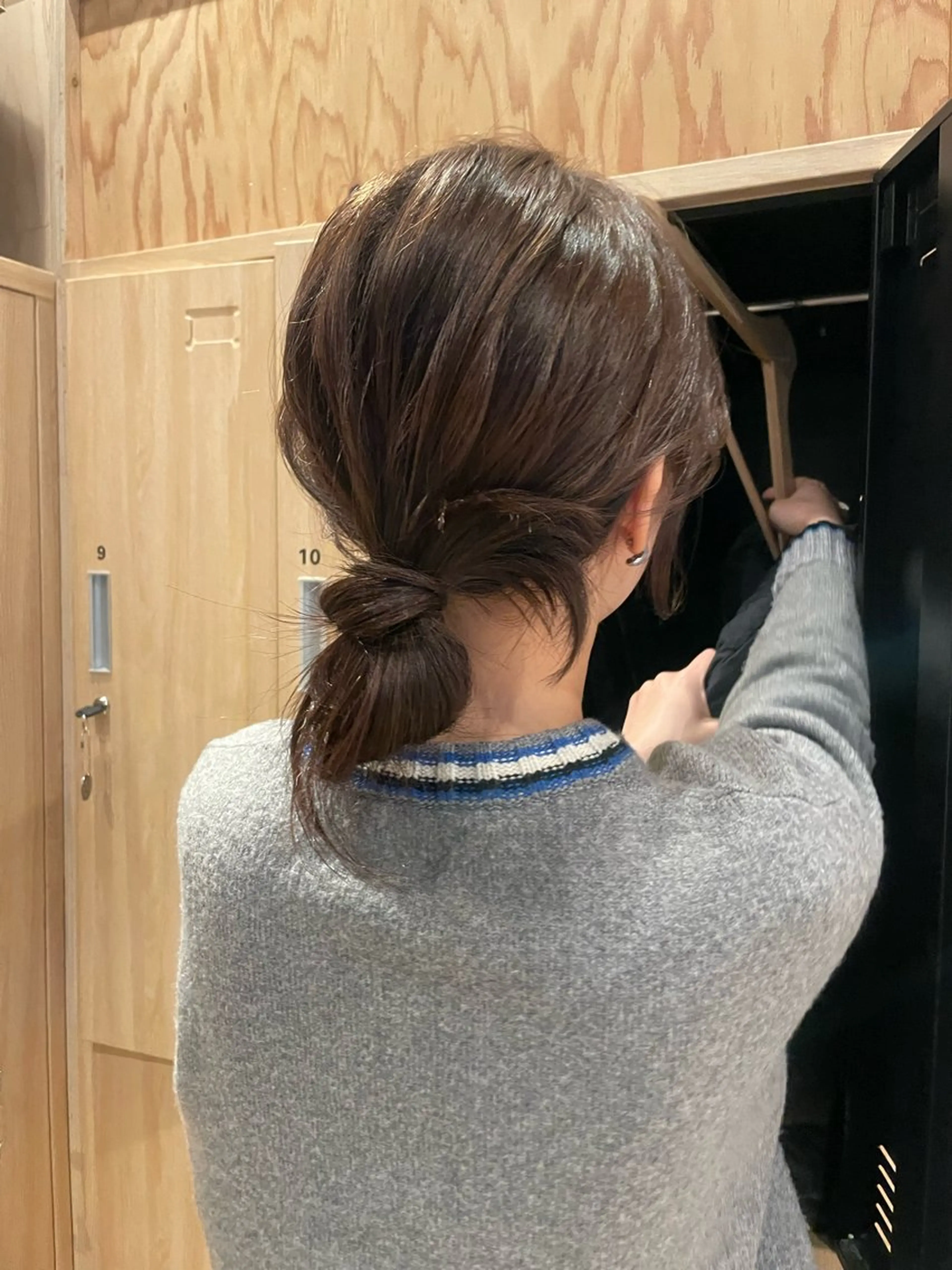 セミロング ヘアカラー 似合わせ/透明感 /レイヤー/りほ🤍のヘアスタイル