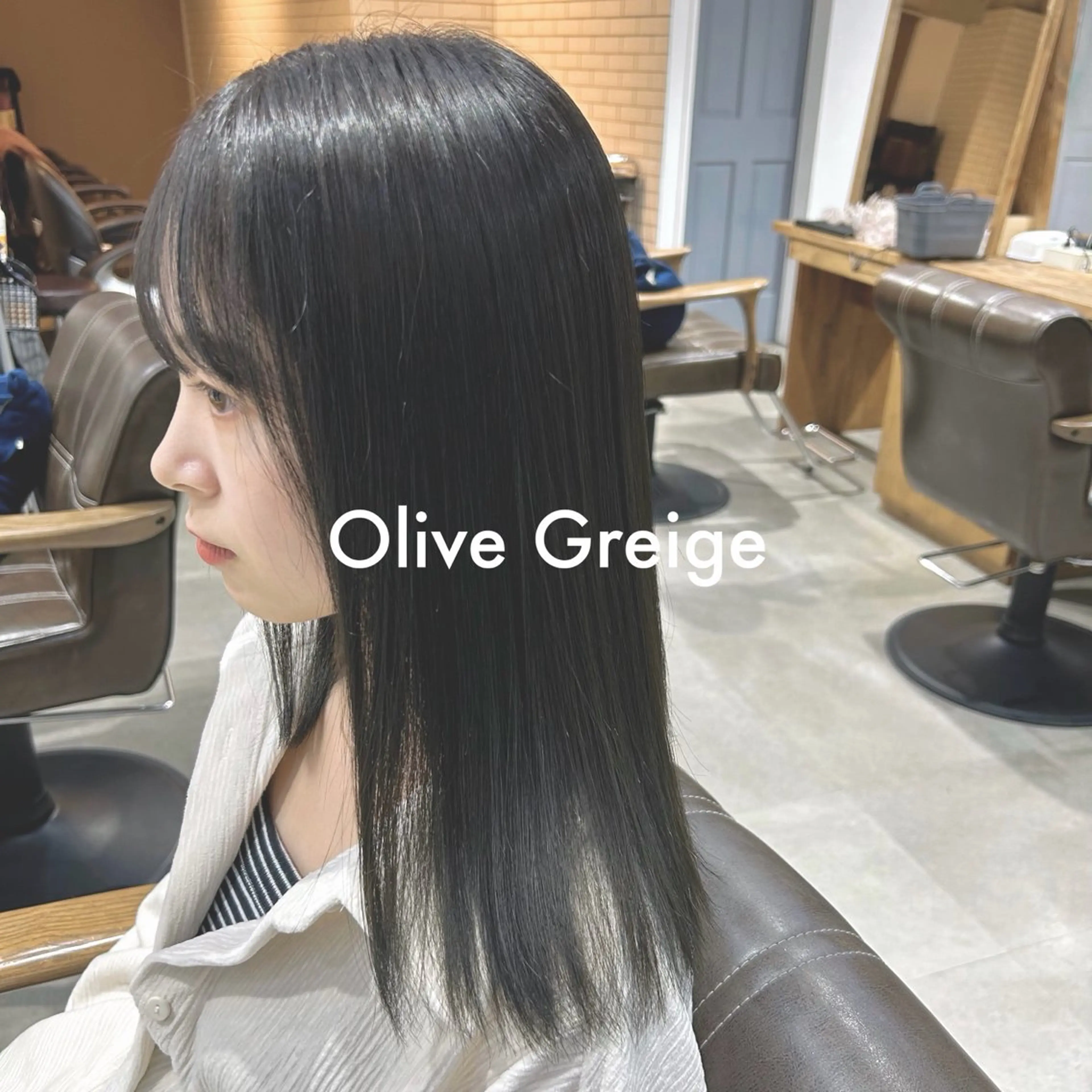 セミロング カラー ヘアカラー トリートメント Eri 🌿透明感・艶カラーのヘアスタイル