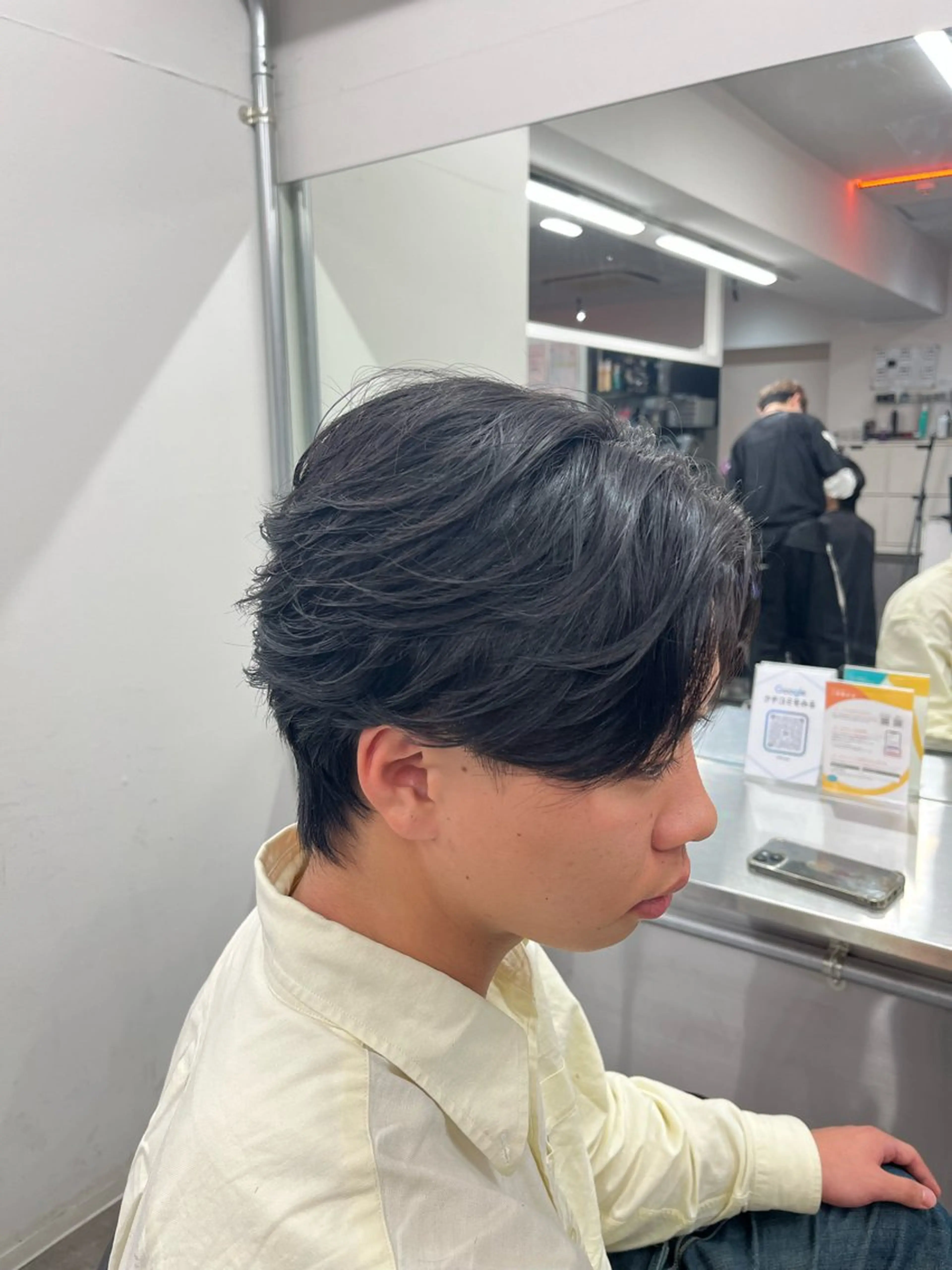 パーマ メンズ フェザーパーマ メンズパーマ ニュアンスパーマ カット パーマ メンズ特化/パーマ/ 骨格矯正カット/真人のヘアスタイル