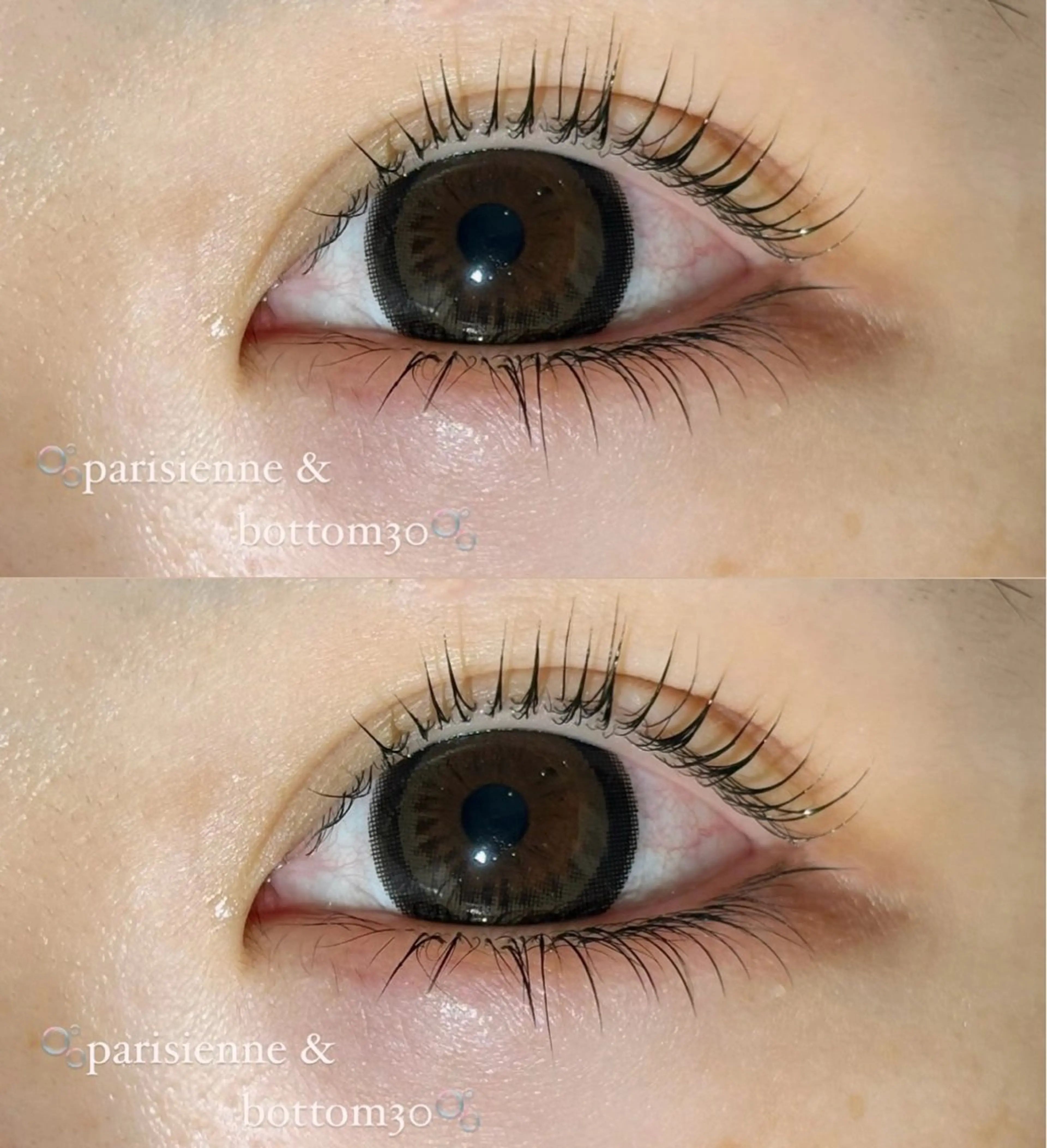 マツエク・マツパ フラットラッシュ まつげパーマ 下まつげエクステ 一重×まつ毛パーマ NORA senaのマツエク・マツパデザイン