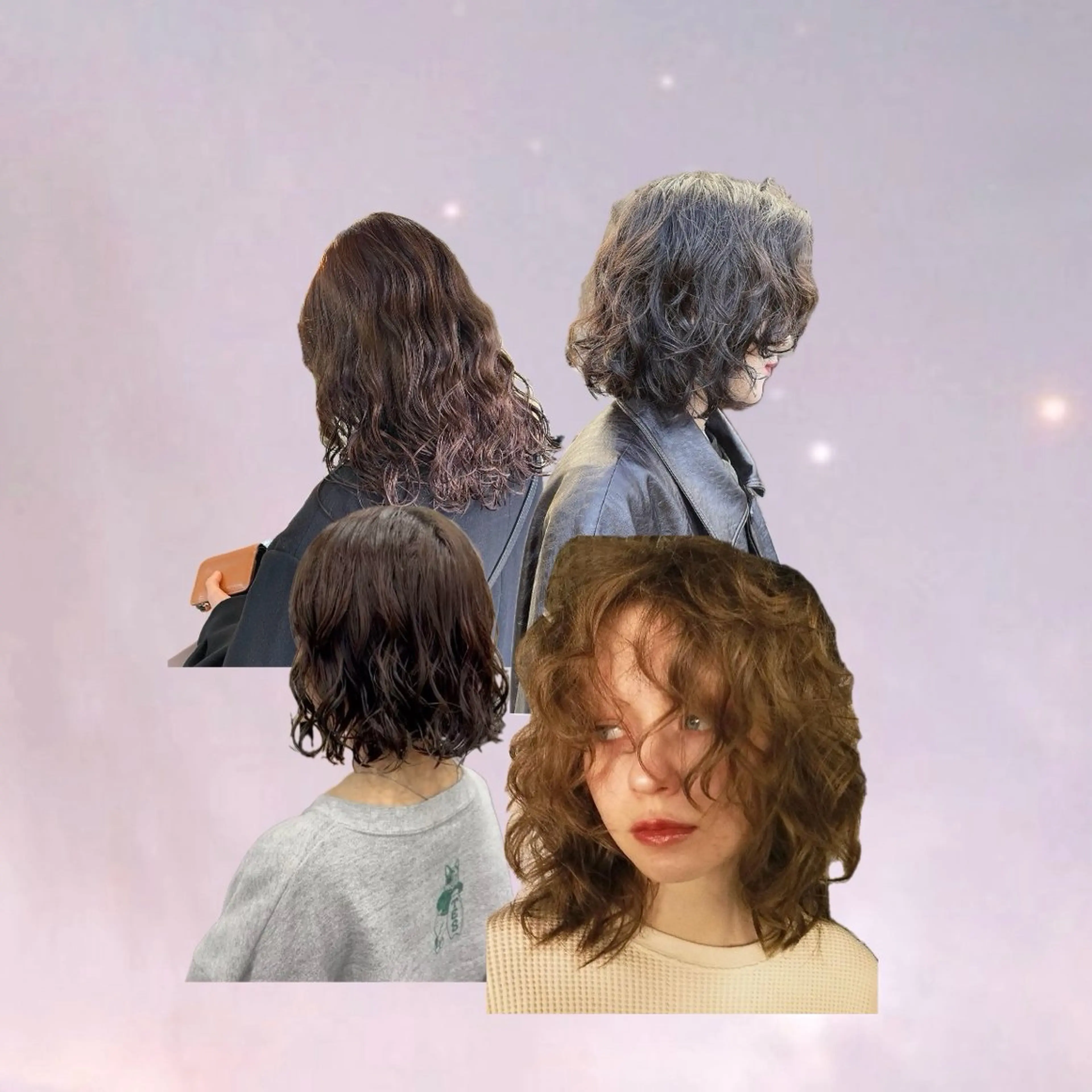 ミディアム パーマ Rio🎀 カラー/顔周りカットのヘアスタイル