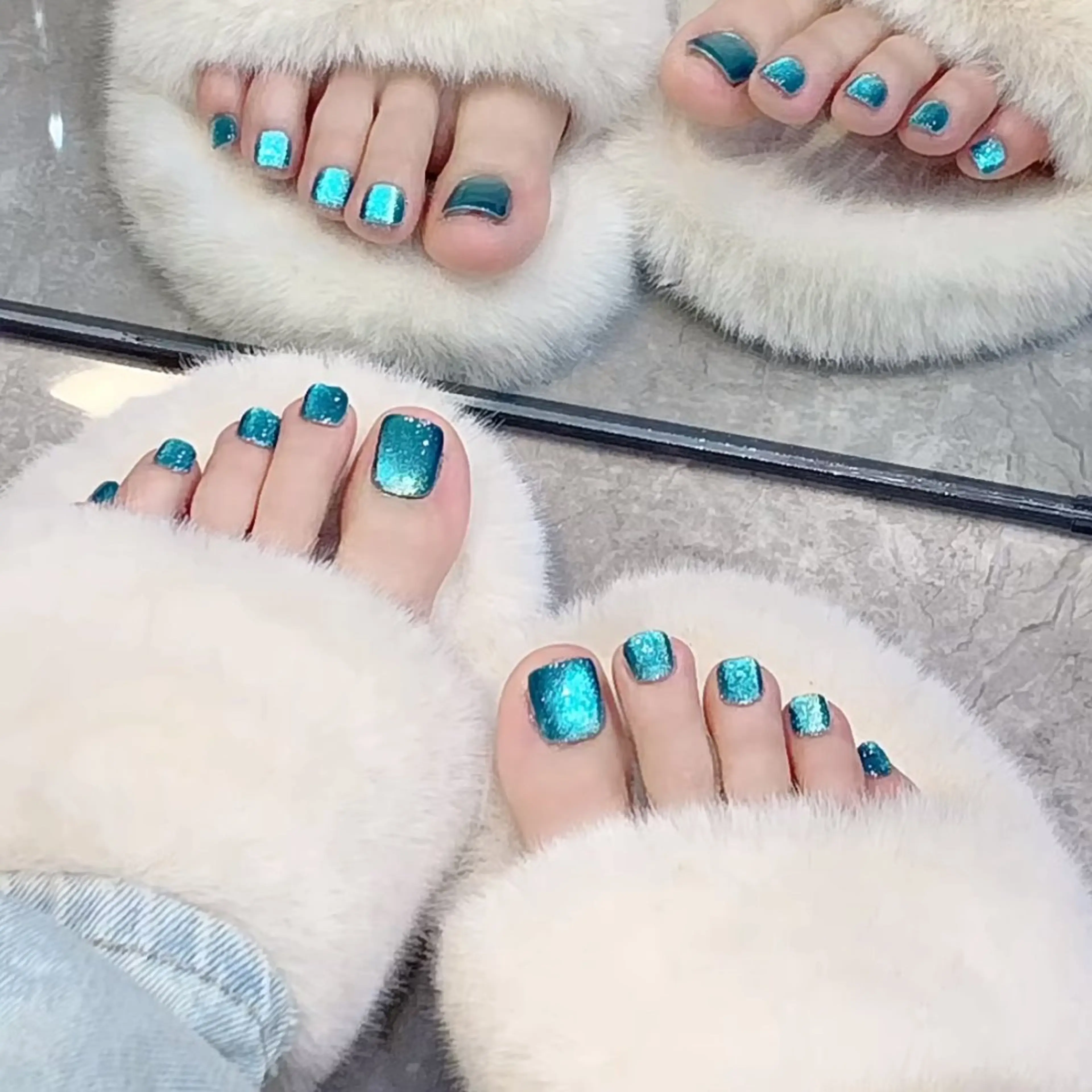 ✨フットネイル✨大人気マグネット/フラッシュネイル￥5980の写真