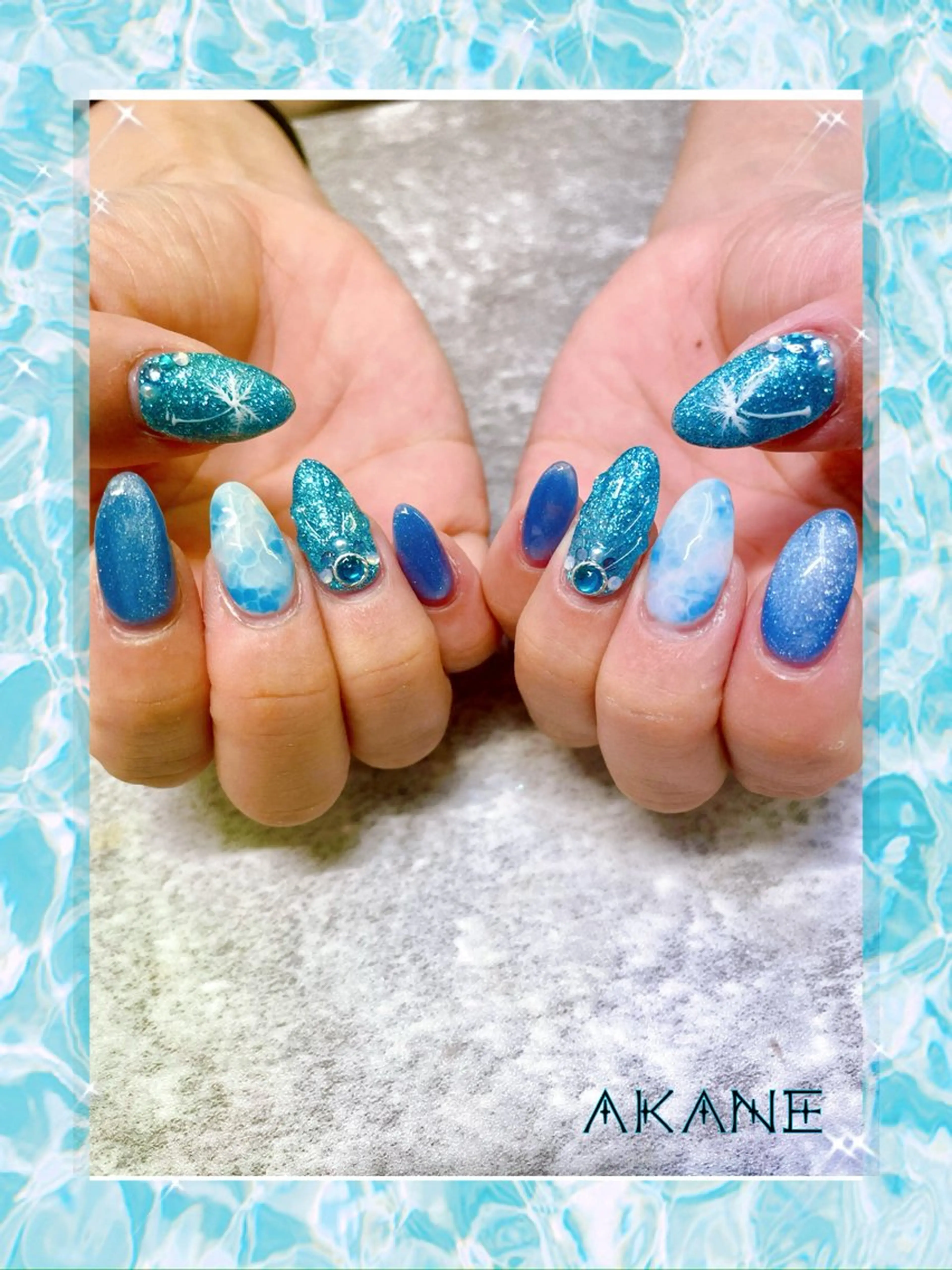 ネイル ハンドネイル Angeli⭐︎ AKANEのネイルデザイン