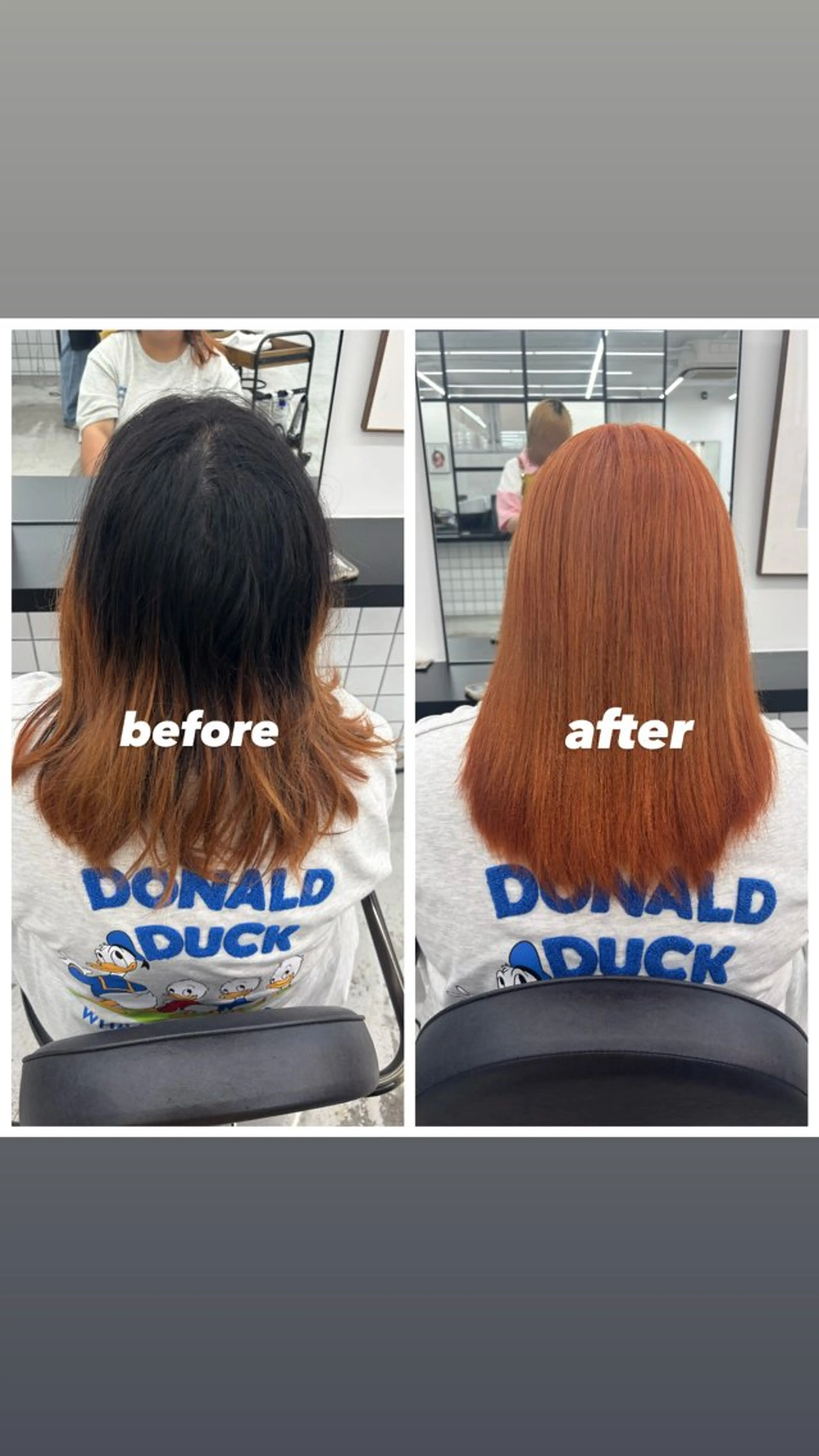 ミディアム カラー オレンジ ヘアカラー トリートメント ヘッドスパ 🌼あいり🌼 JILLSTUDIOのヘアスタイル