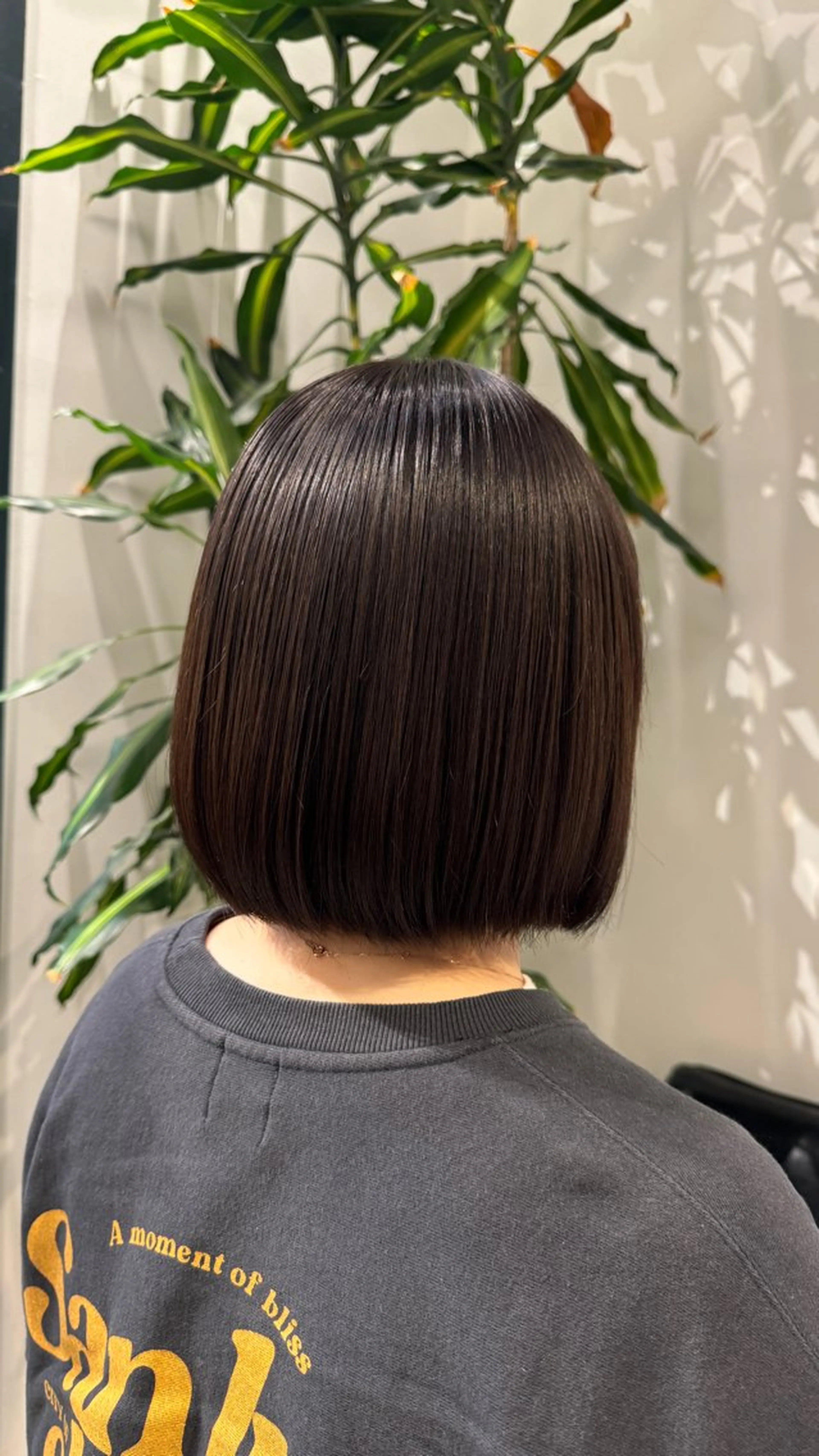 ショート パーマ ボブ 酸性ストレート ストレートパーマ 黒岩 珠奈のヘアスタイル