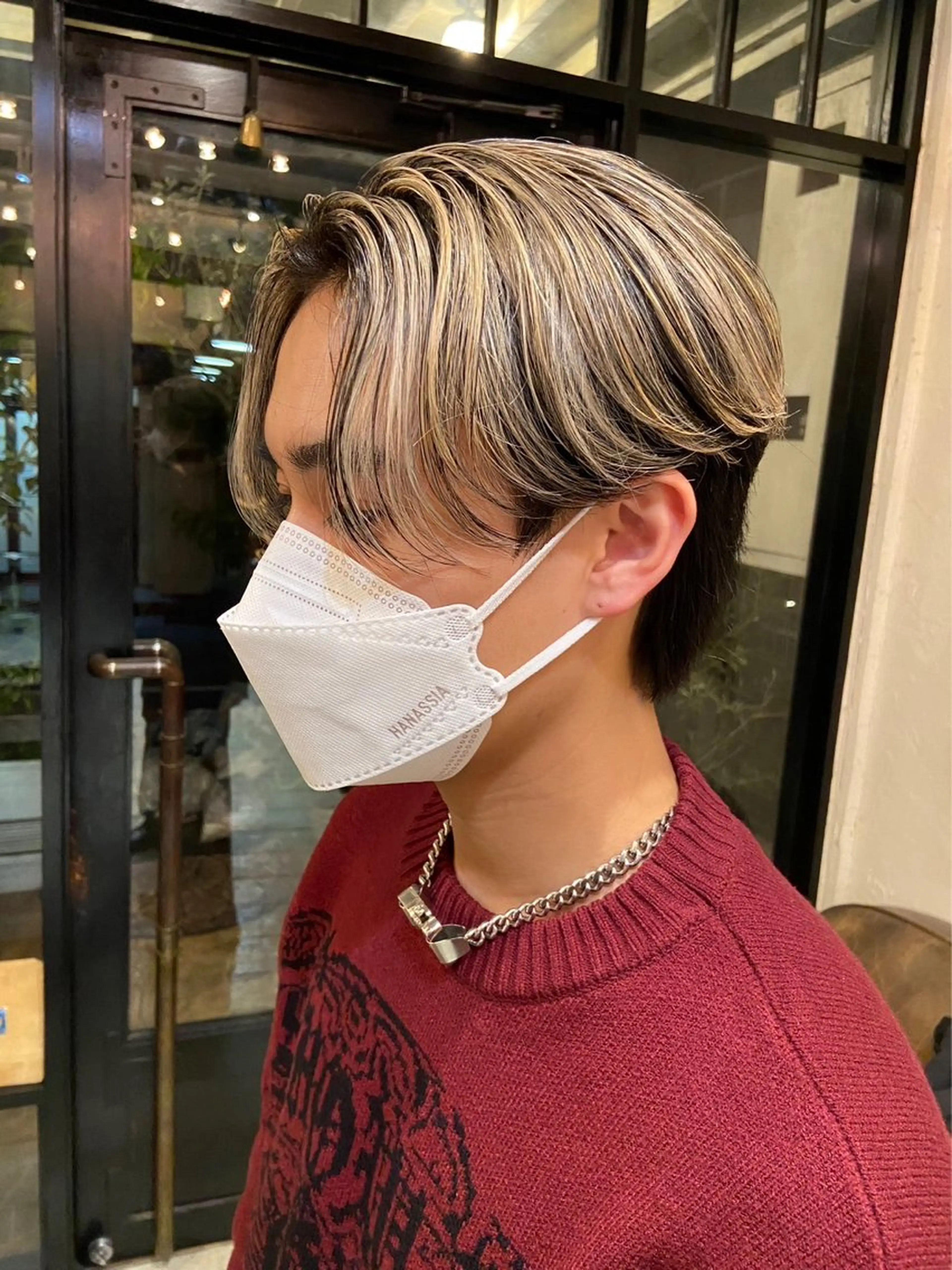 カラー メンズ メンズハイライト ハイライトカラー belle   表参道　terrace所属・抜きっぱなしブロンド /ハイトーン/カナタのヘアスタイル