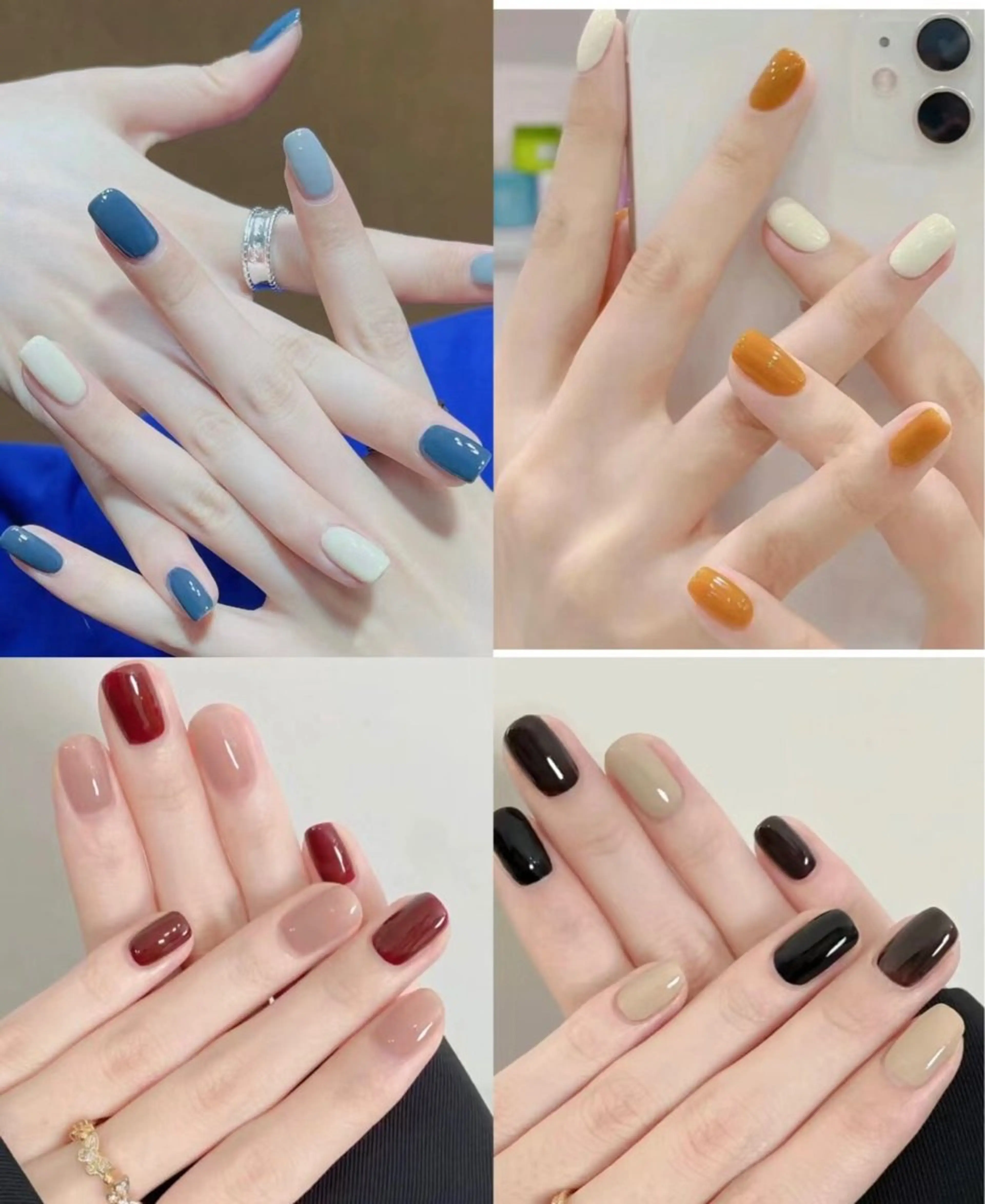 ワンカラー　ジェルネイルオフ無料の写真