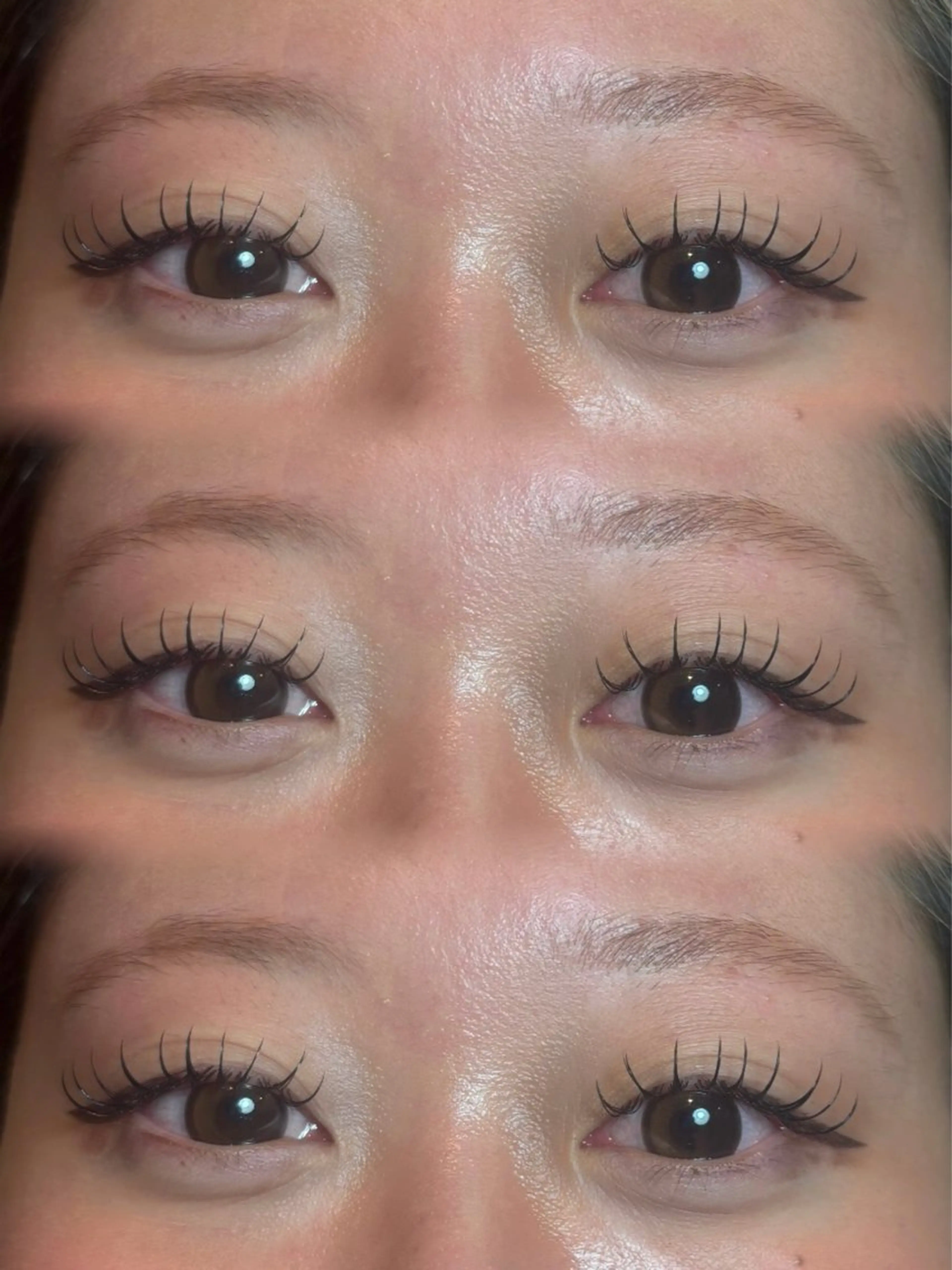 マツエク・マツパ Dカール フラットラッシュ 目尻長め AMIKA🌹 Amaranthのマツエク・マツパデザイン