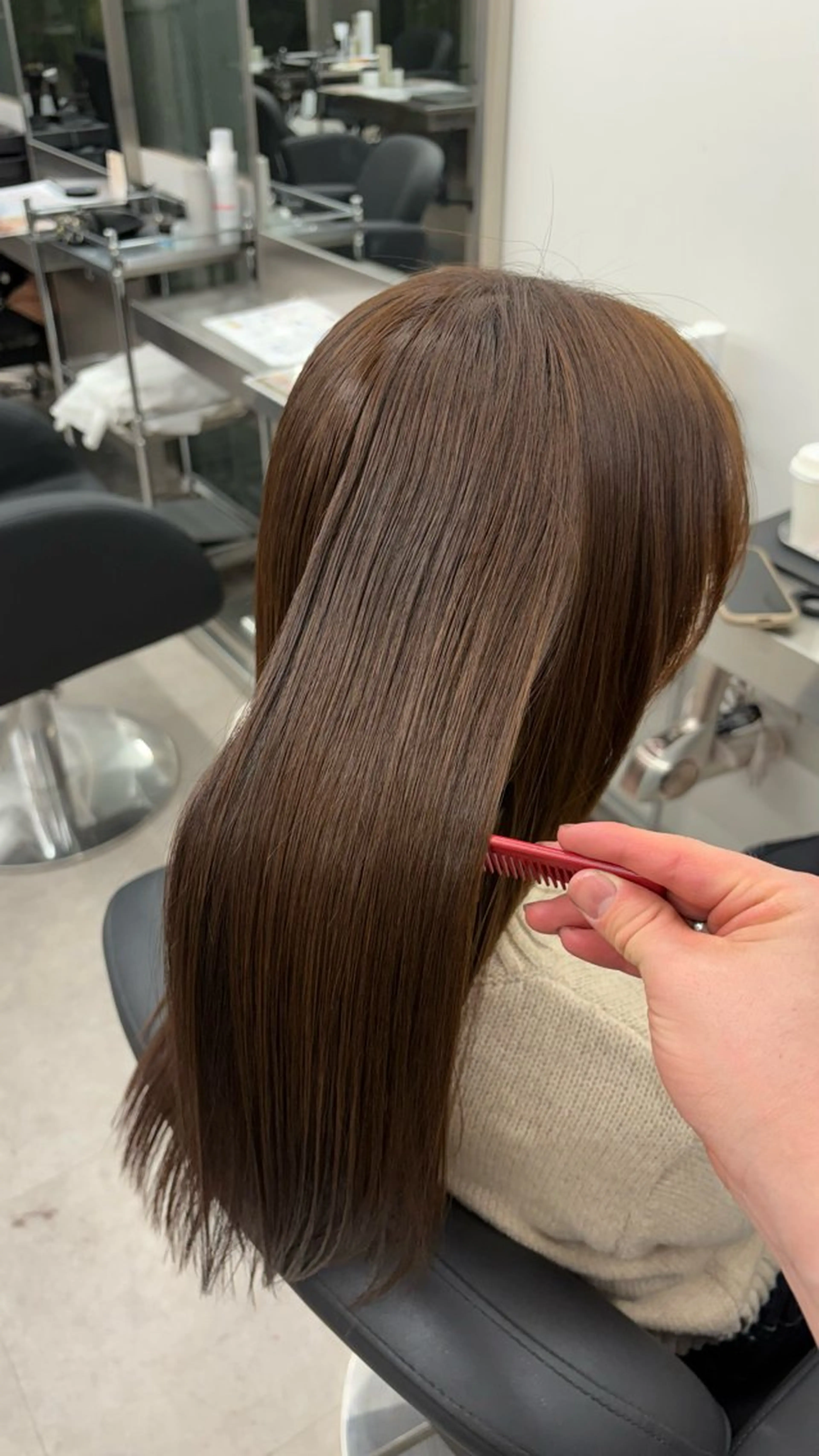 ロング ヘアカラー トリートメント 🫧透明感カラー/ 艶カラー🫧 りゅうのヘアスタイル