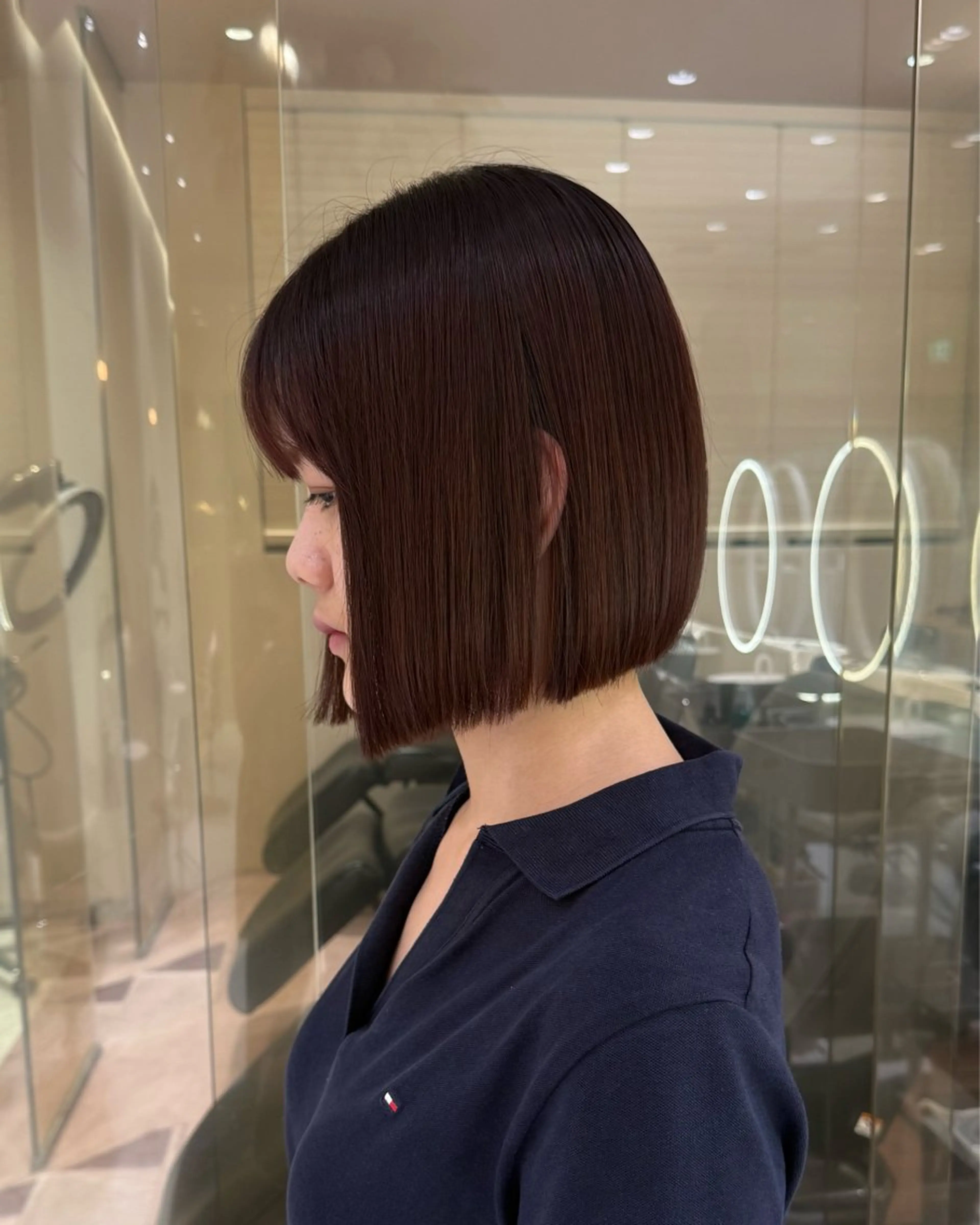 ショート カラー カット 縮毛矯正 トリートメント maison mile所属・akariナチュラル モード/恵比寿のヘアスタイル