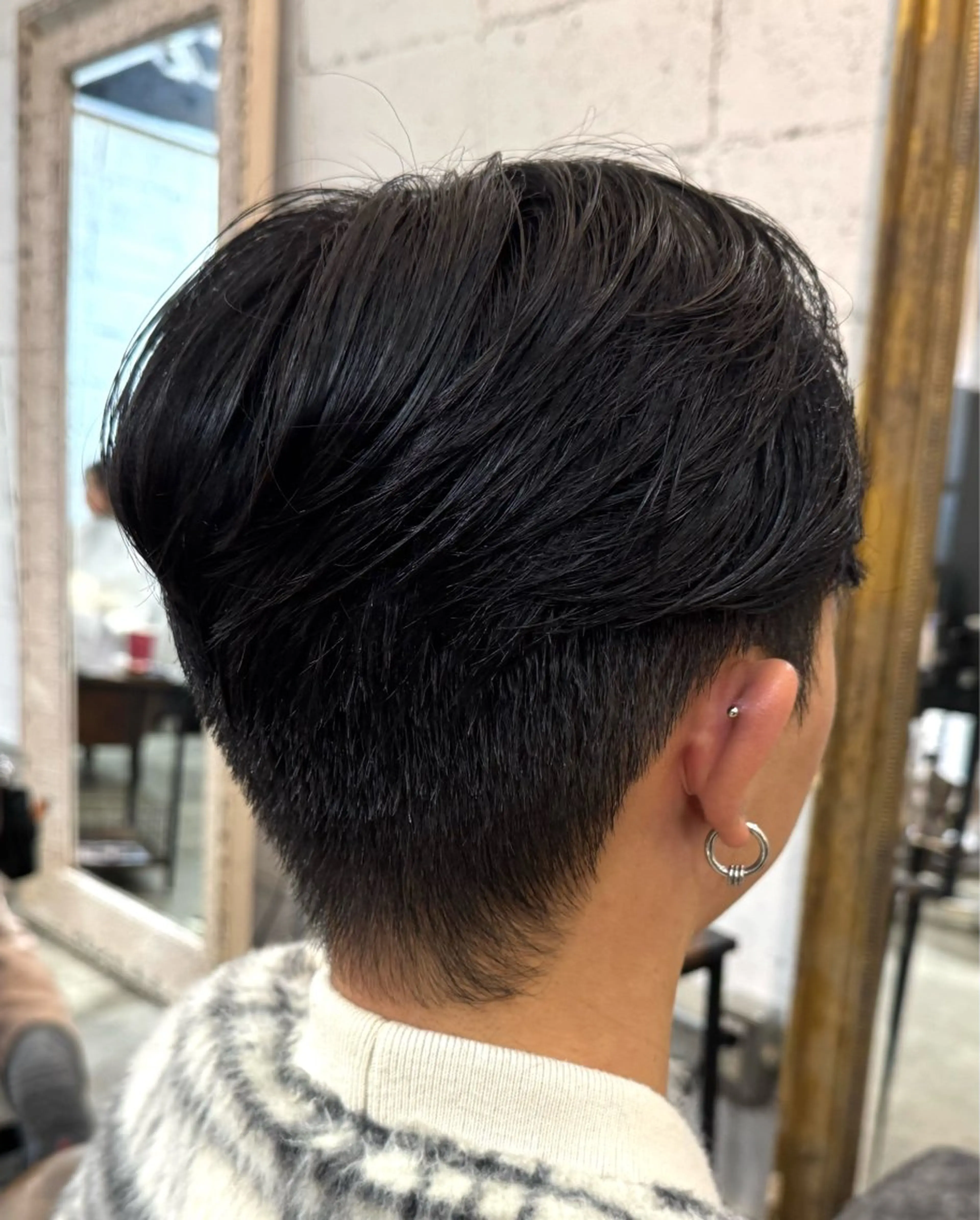 ショート パーマ メンズ フェザーパーマ メンズ韓国風 メンズパーマ 韓国風ヘア NORA CYNDY所属・ダウンパーマ/韓国 ヘア/ブリーチ/桑本のヘアスタイル