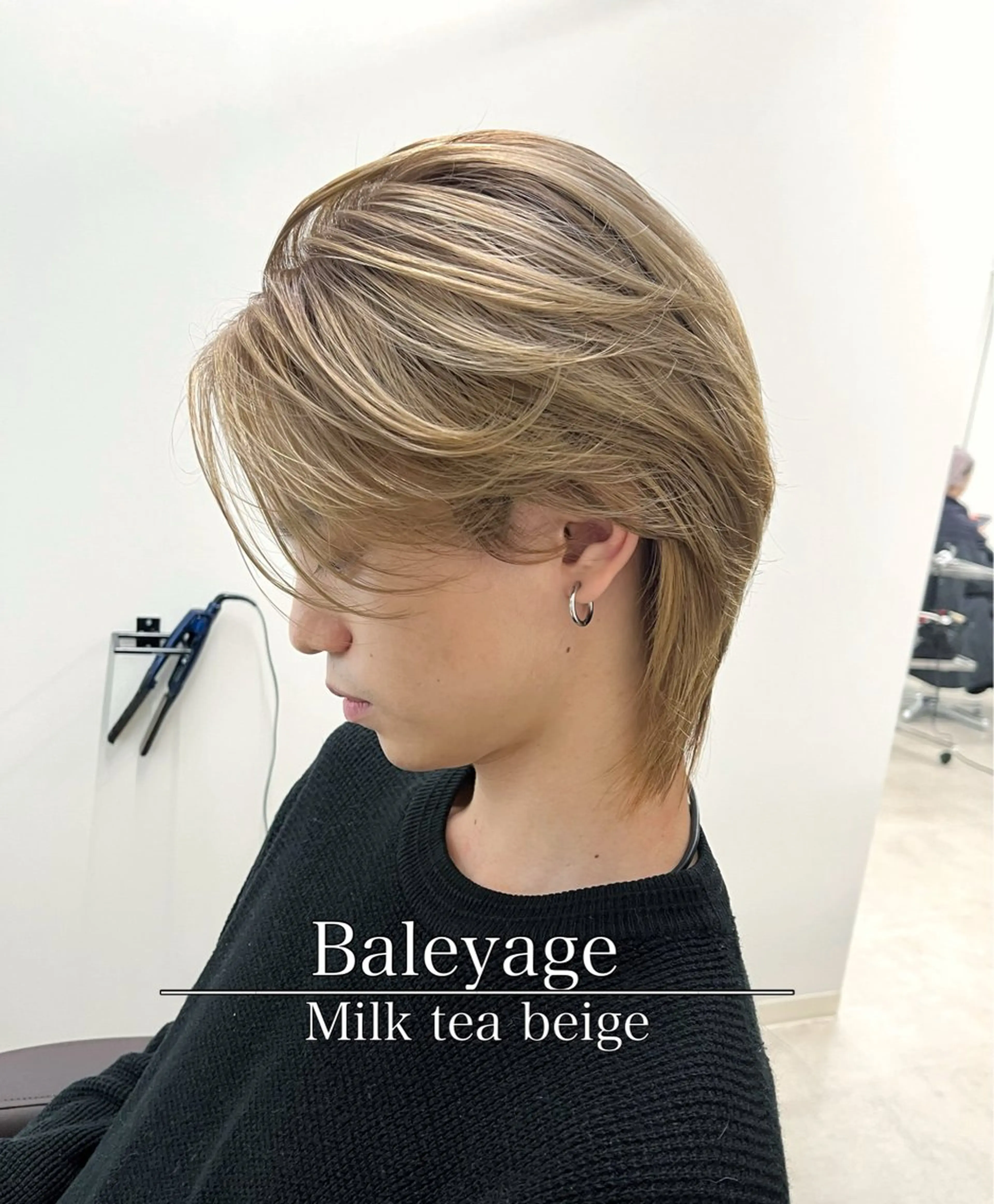 ミディアム カラー ヘアアレンジ メンズ メンズバレイヤージュ メンズハイライト バレイヤージュ 透明感カラー グレージュ カット ヘアカラー トリートメント 【副店長】六三四🌻 カラー指名No.1のヘアスタイル