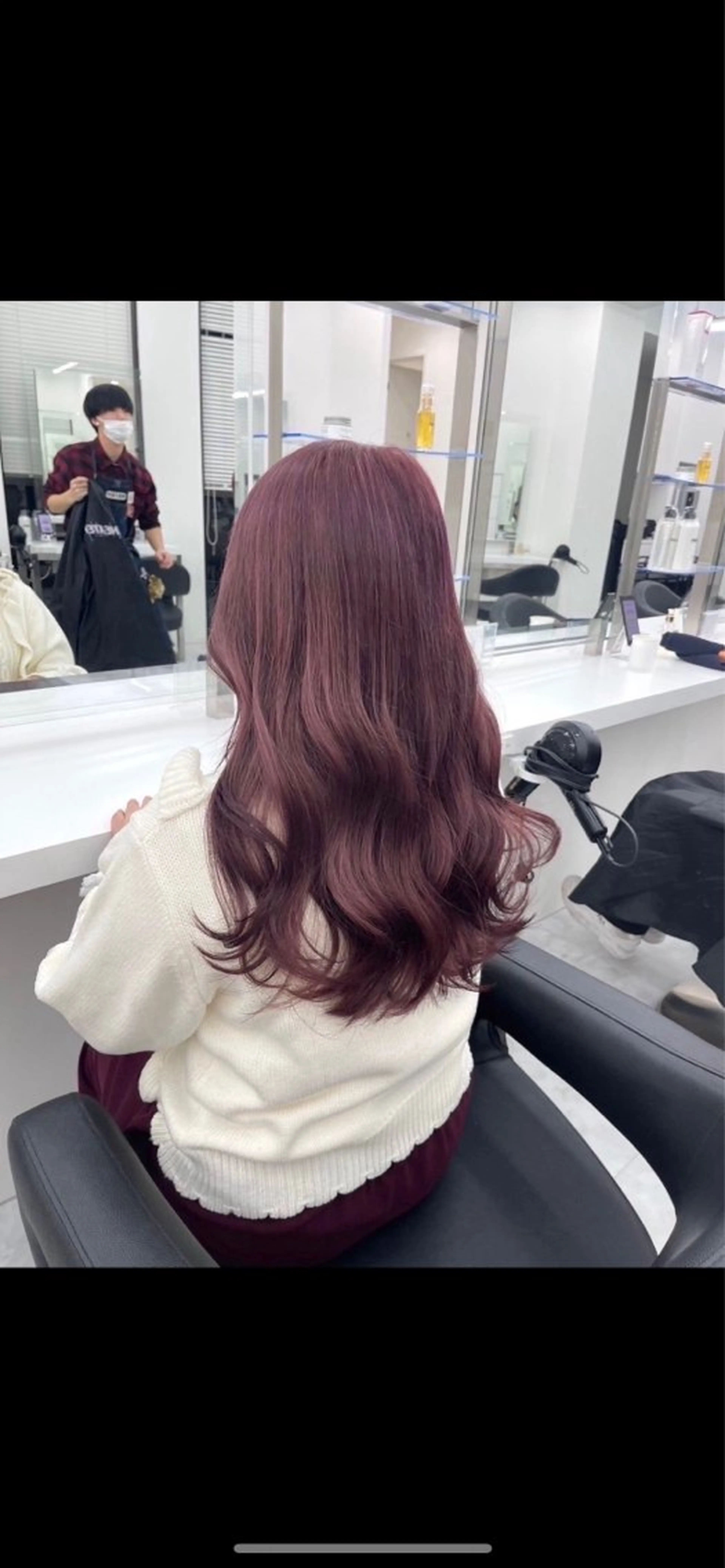 ロング カット ヘアカラー トリートメント ヘアセット NANA🥀韓国ヘア /レイヤー/暖色🥀のヘアスタイル