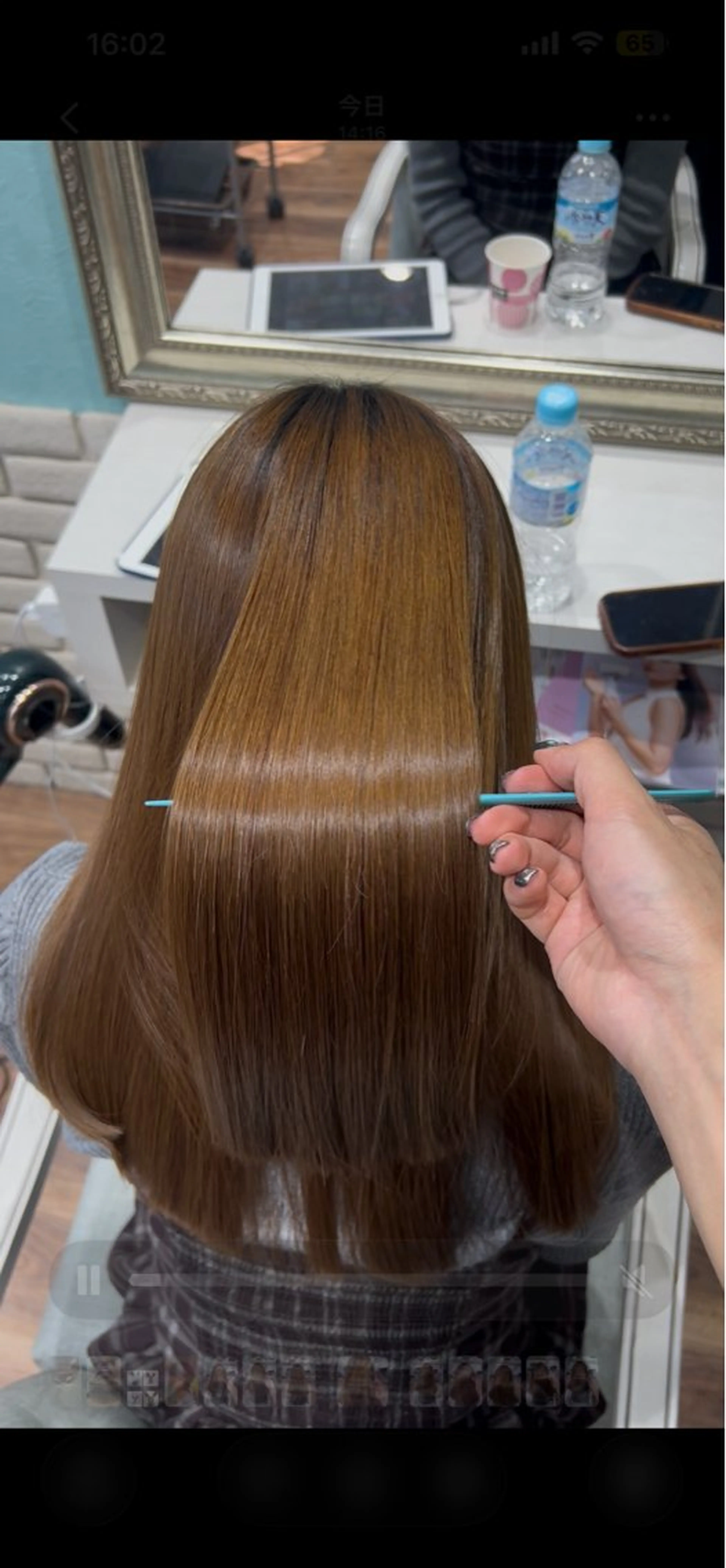 ロング カット 縮毛矯正 トリートメント Re.ly所属・髪質改善/美髪矯正 /高田馬場/Renのヘアスタイル