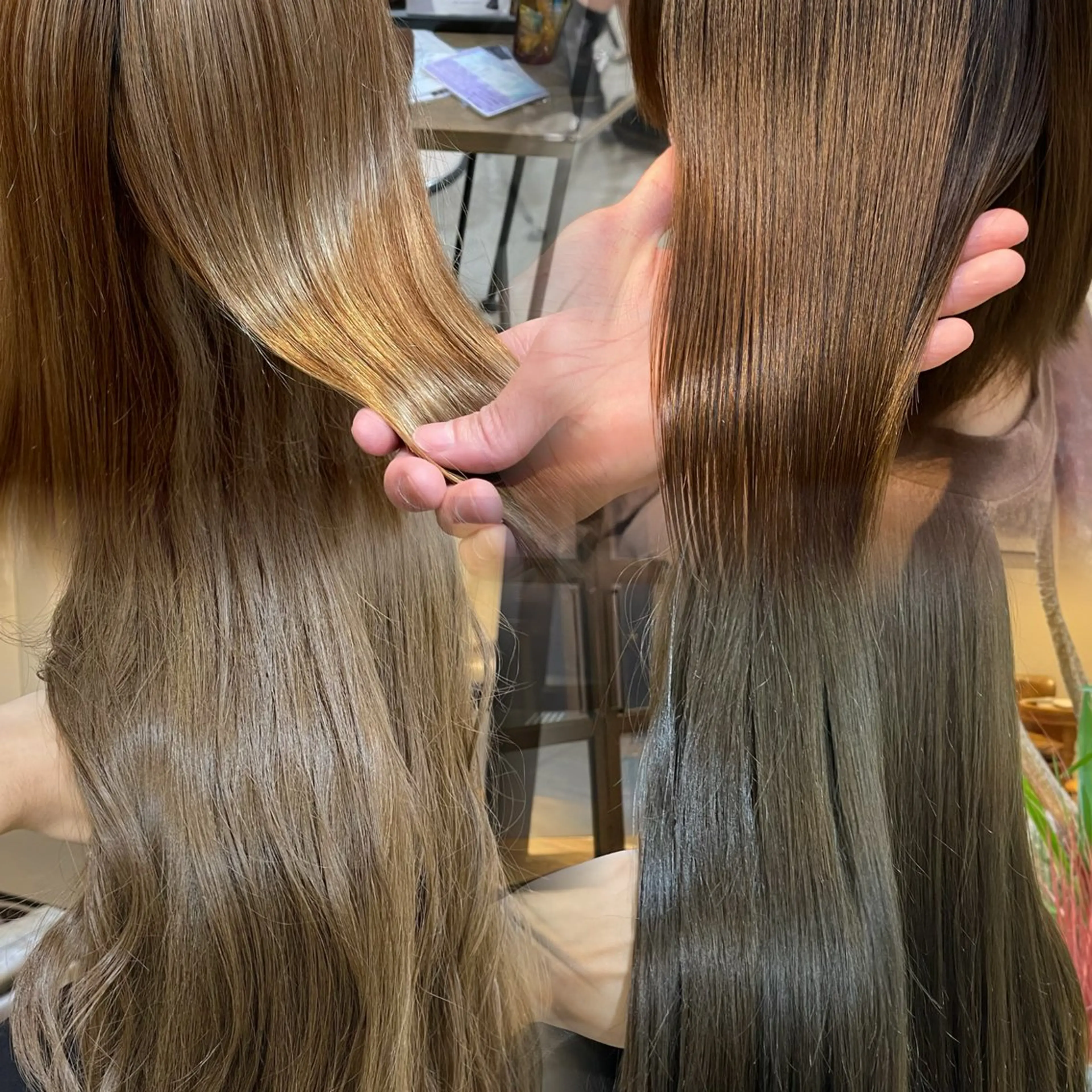 期間限定💕髪質改善酸性ストレート+髪質改善カラー+カット+髪質改善4stepTRの写真