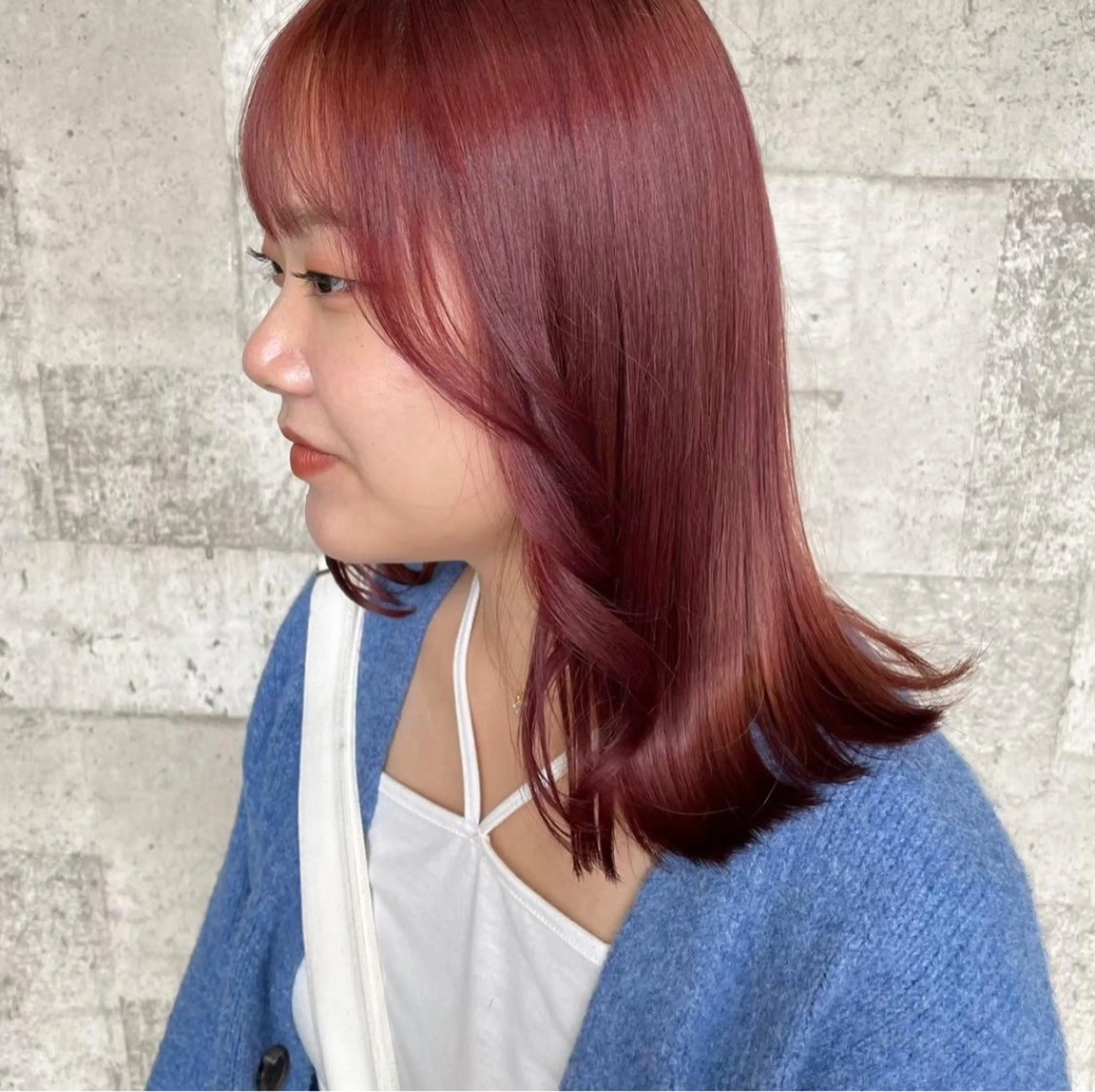 セミロング カラー ヘアカラー 🍊暖色カラー /ボブ/kanonのヘアスタイル