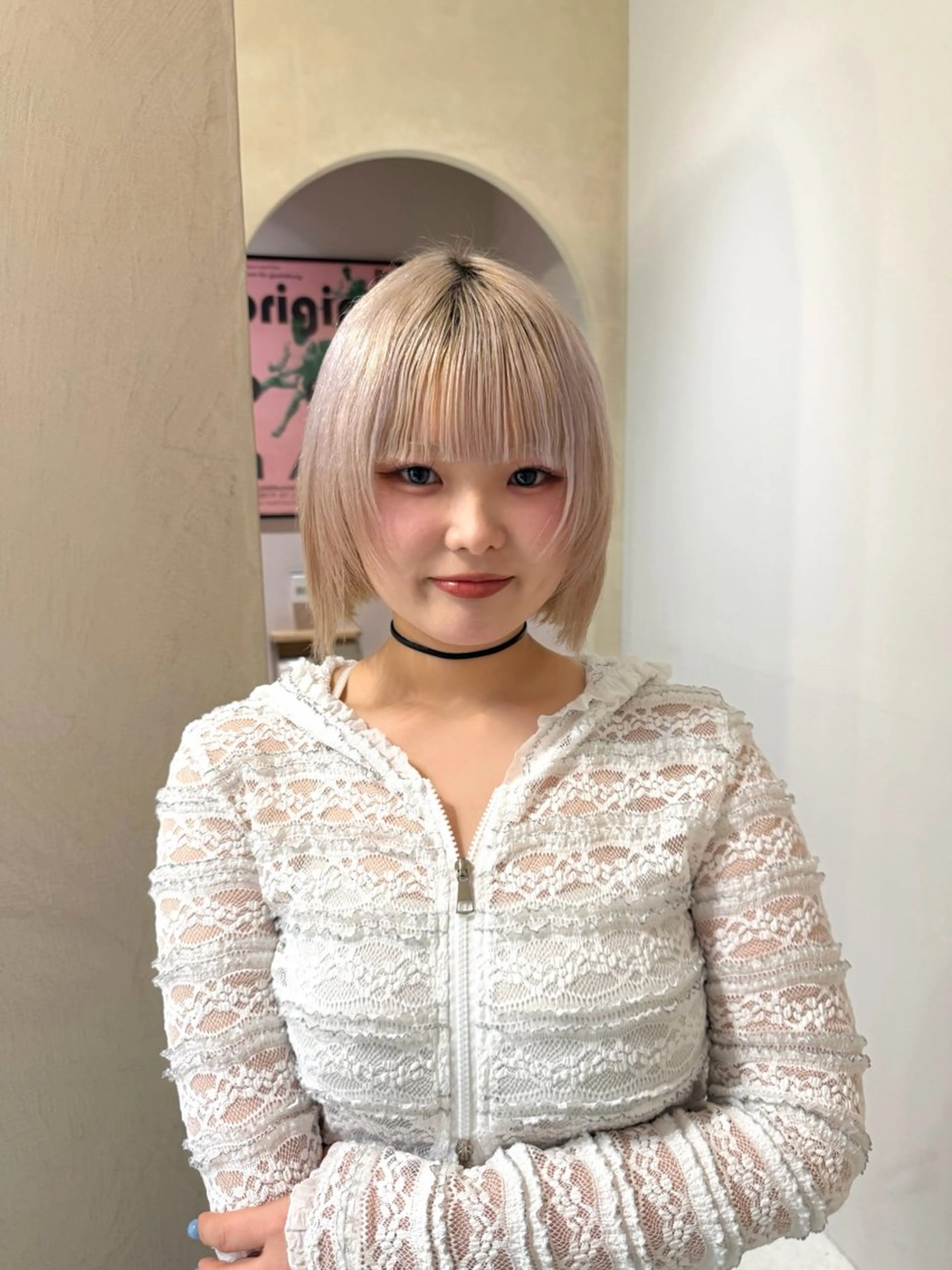 ミディアム カラー カット ヘアカラー layer・bob カット/  YURIのヘアスタイル